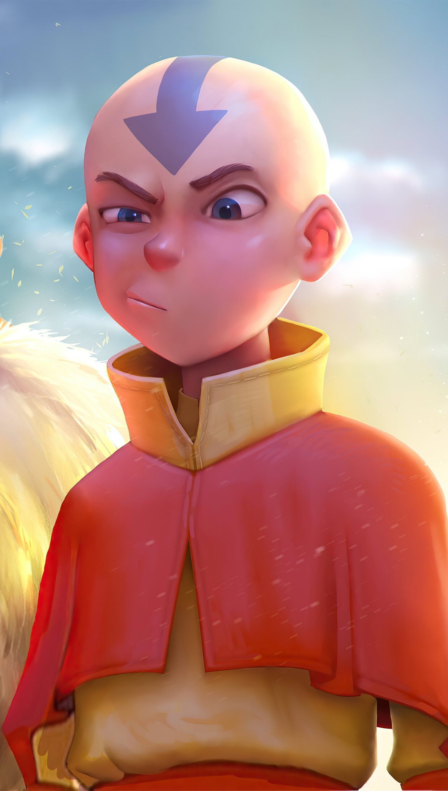 Aang de Avatar molesto