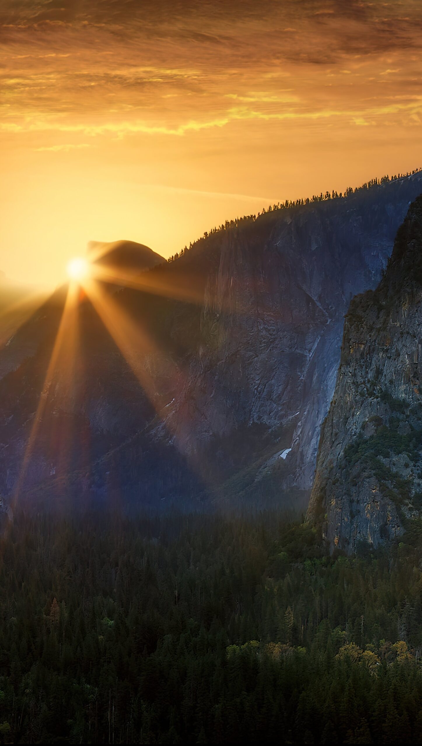 Amanecer en el parque nacional Yosemite