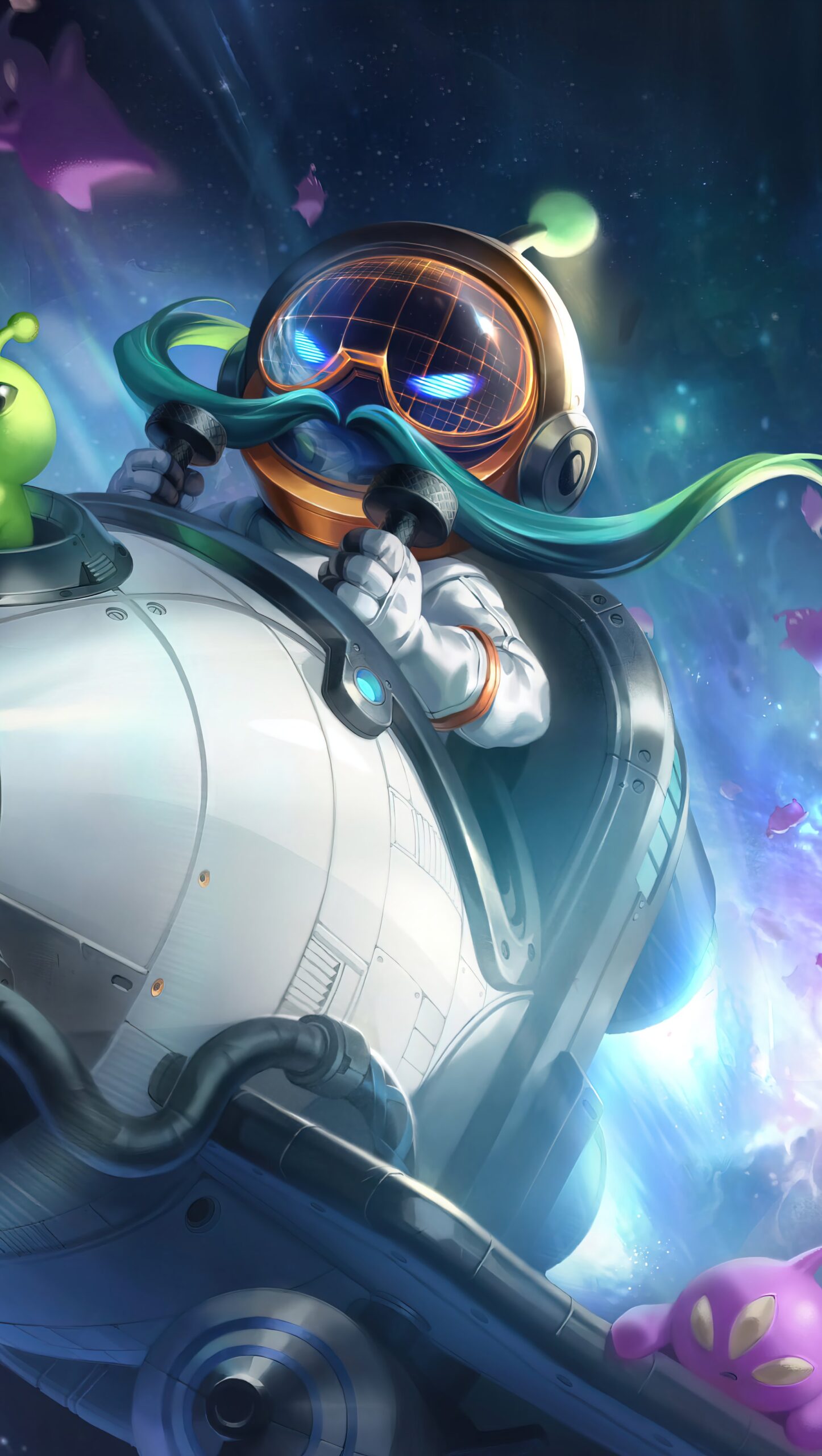 Astronauta Corki League of Legends Splash Art