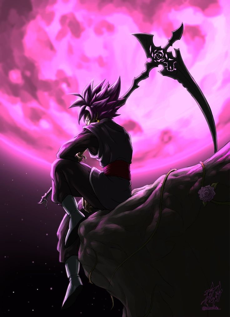 Black Goku Guadaña de la muerte