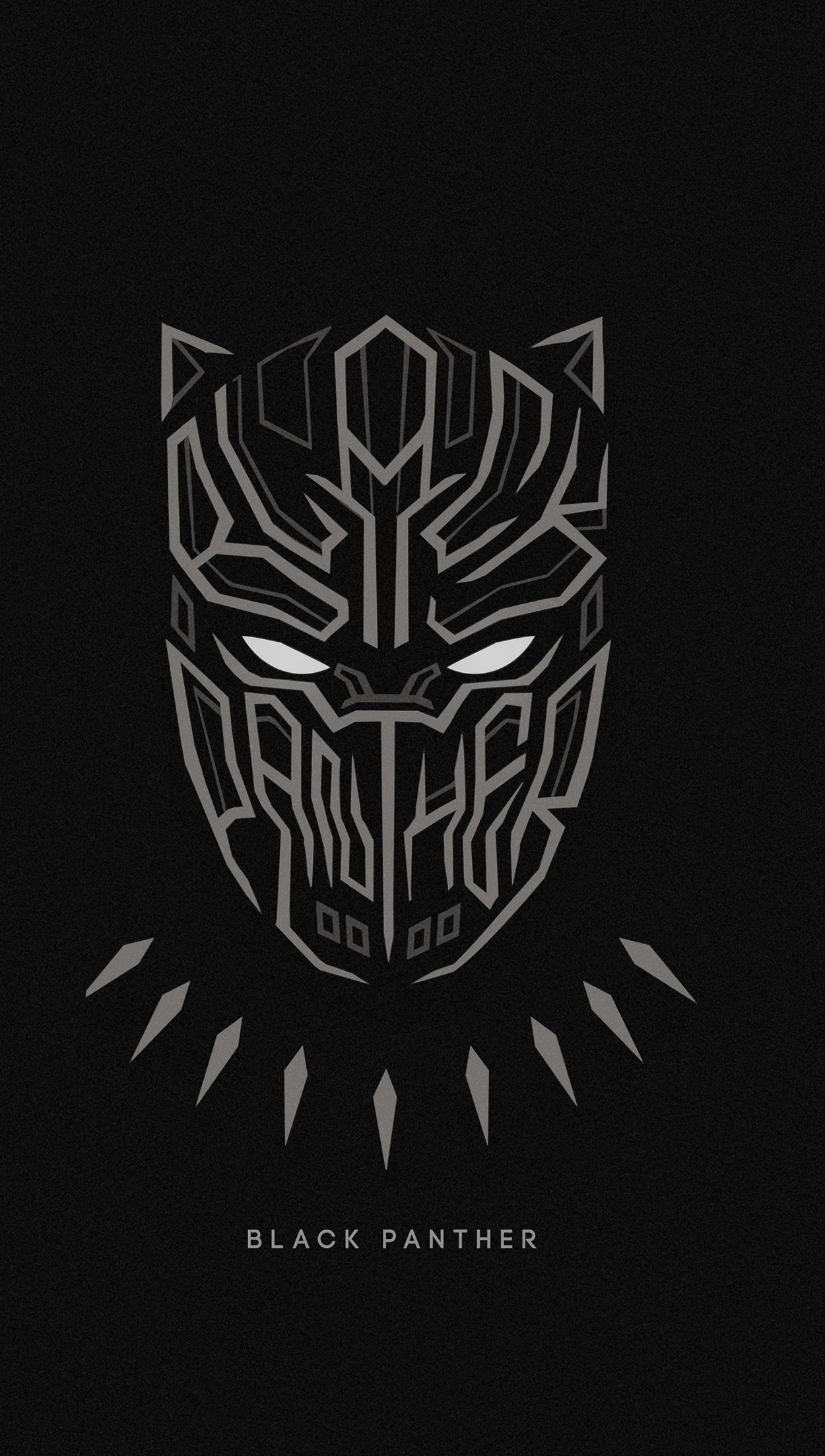 Black Panther Superhéroe Minimalista