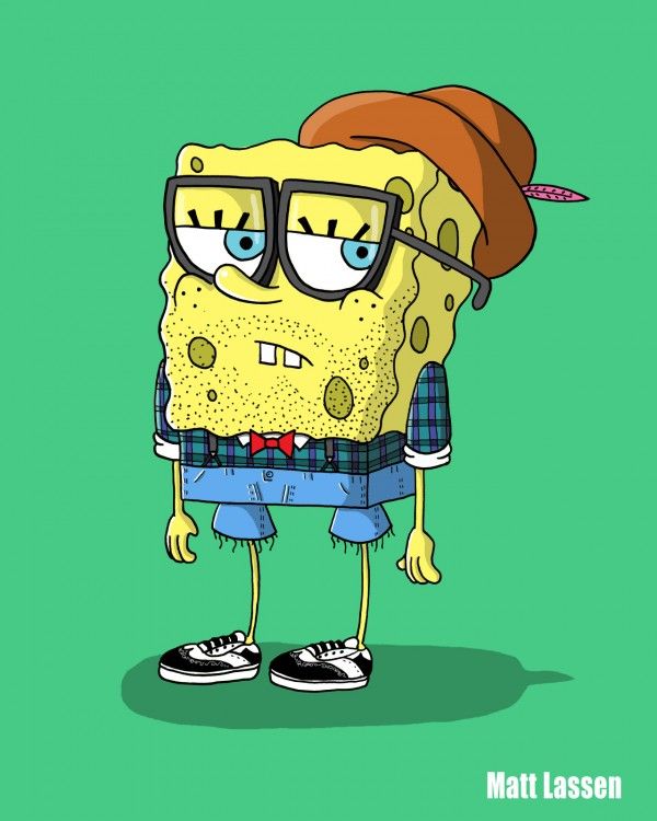 Bob esponja hipster