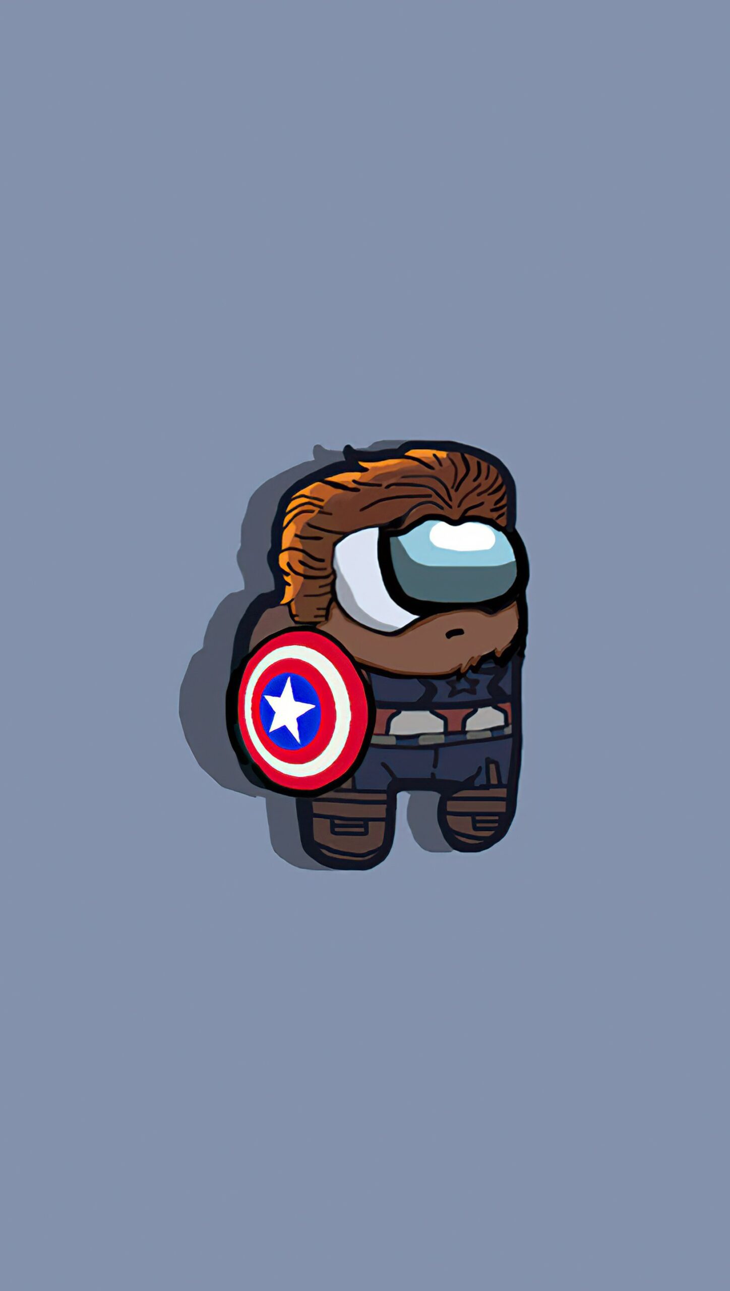 Capitan America como personaje de Among us