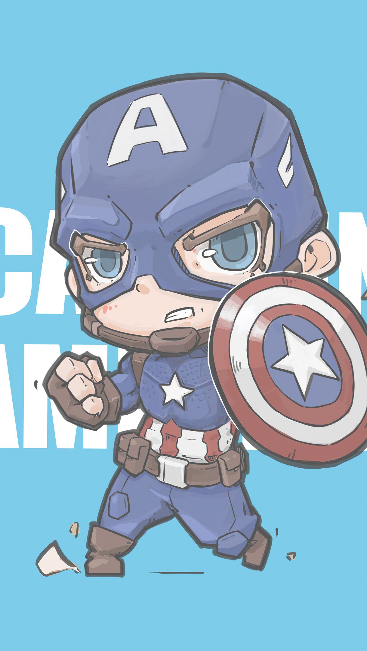 Capitan america Minimalista