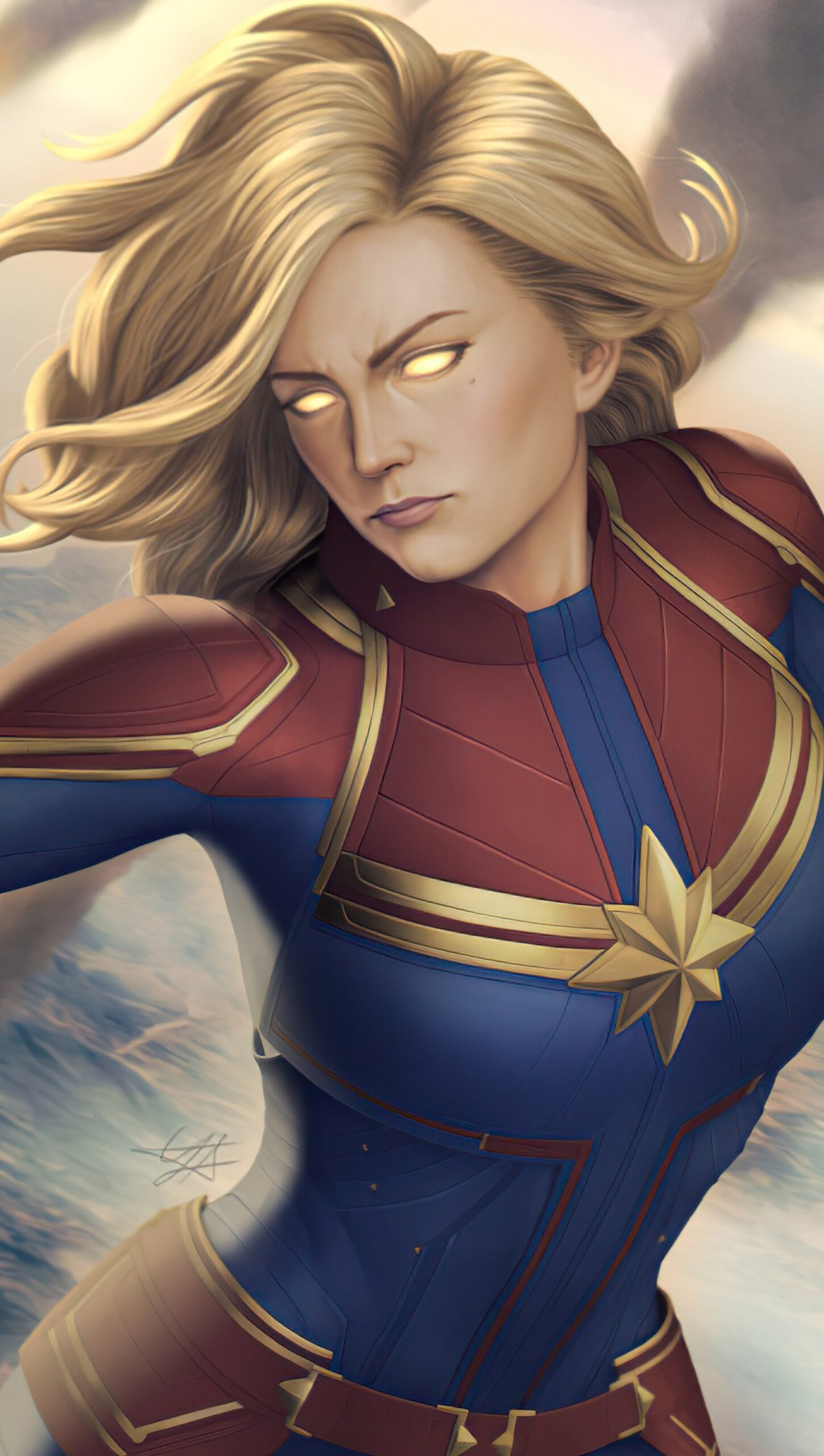 Capitana Marvel Ilustración