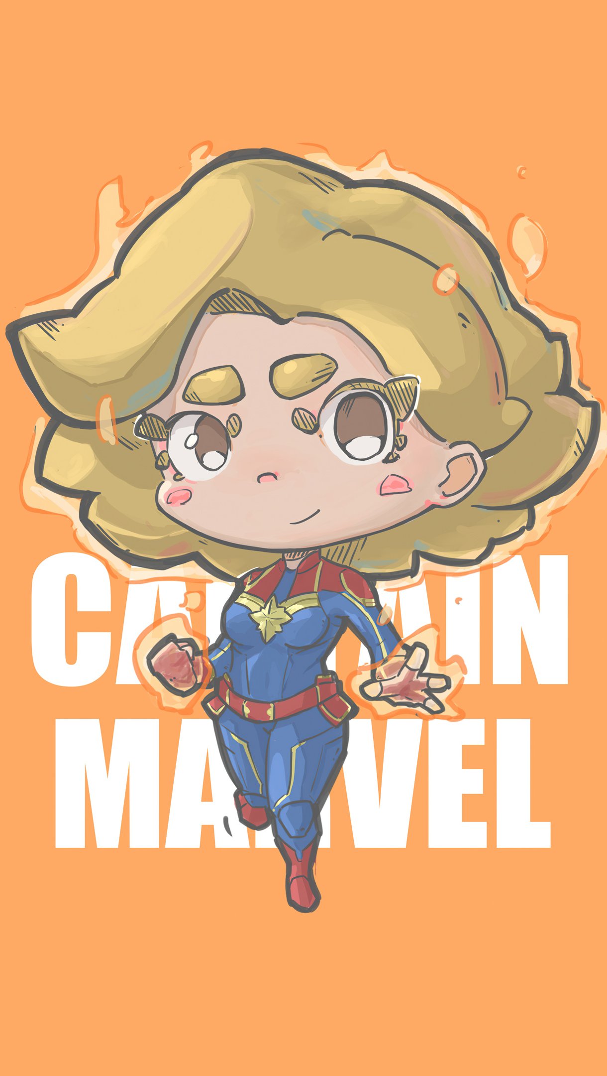 Capitana Marvel Minimalista