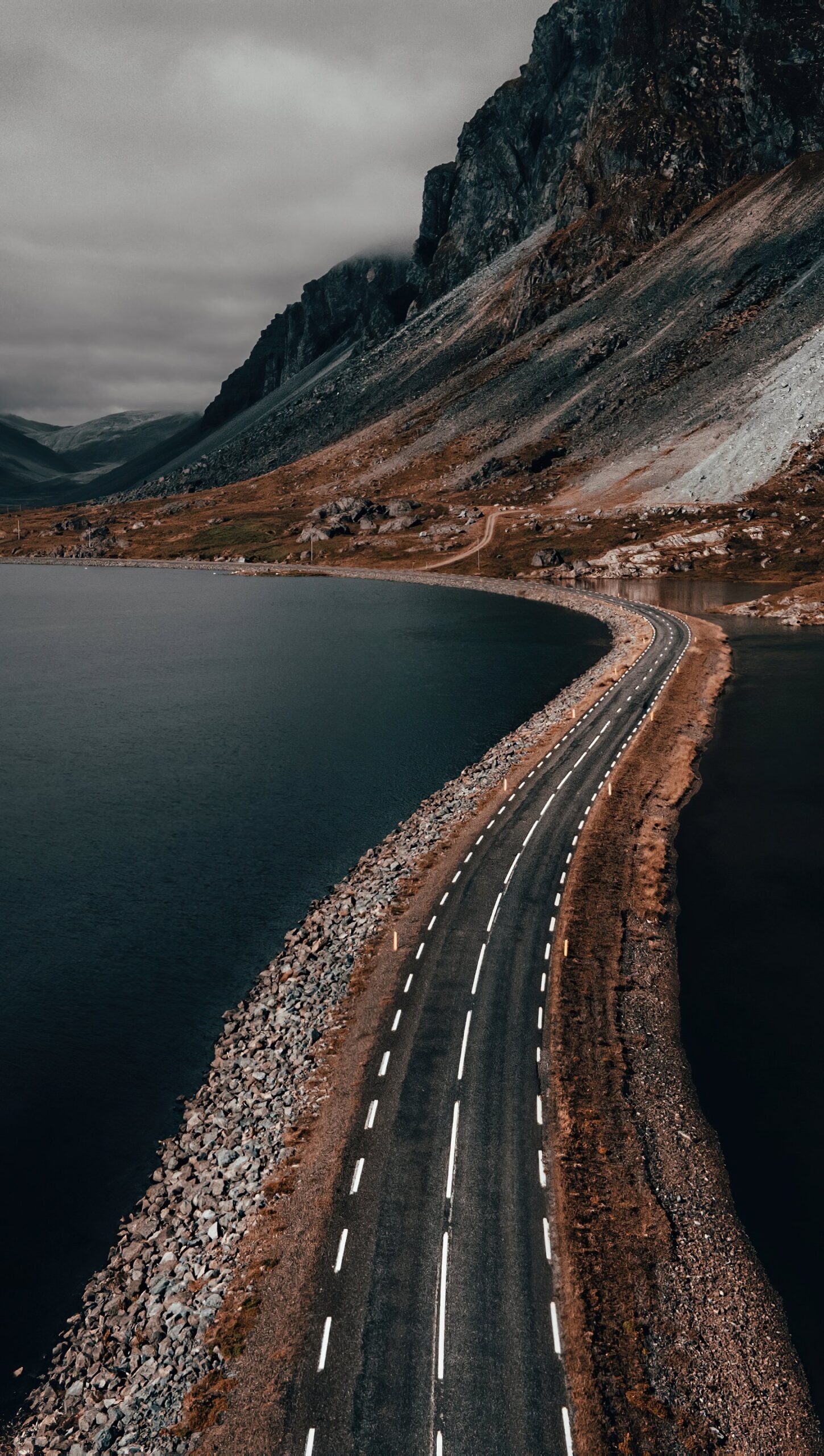 Carretera en medio del mar