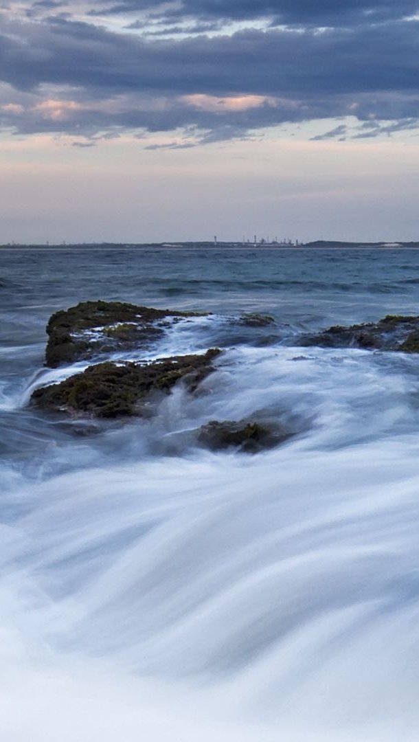 Cascada en el mar