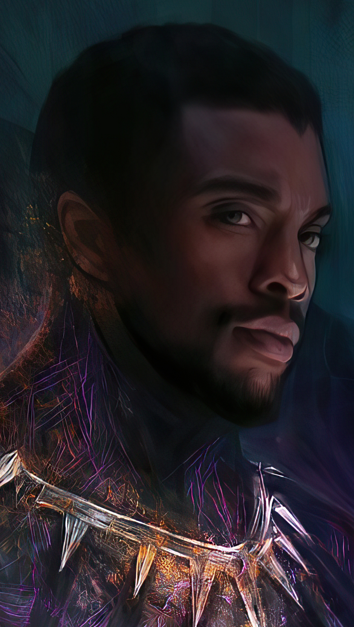 Chadwick Boseman como Pantera Negra 2020 Fanart