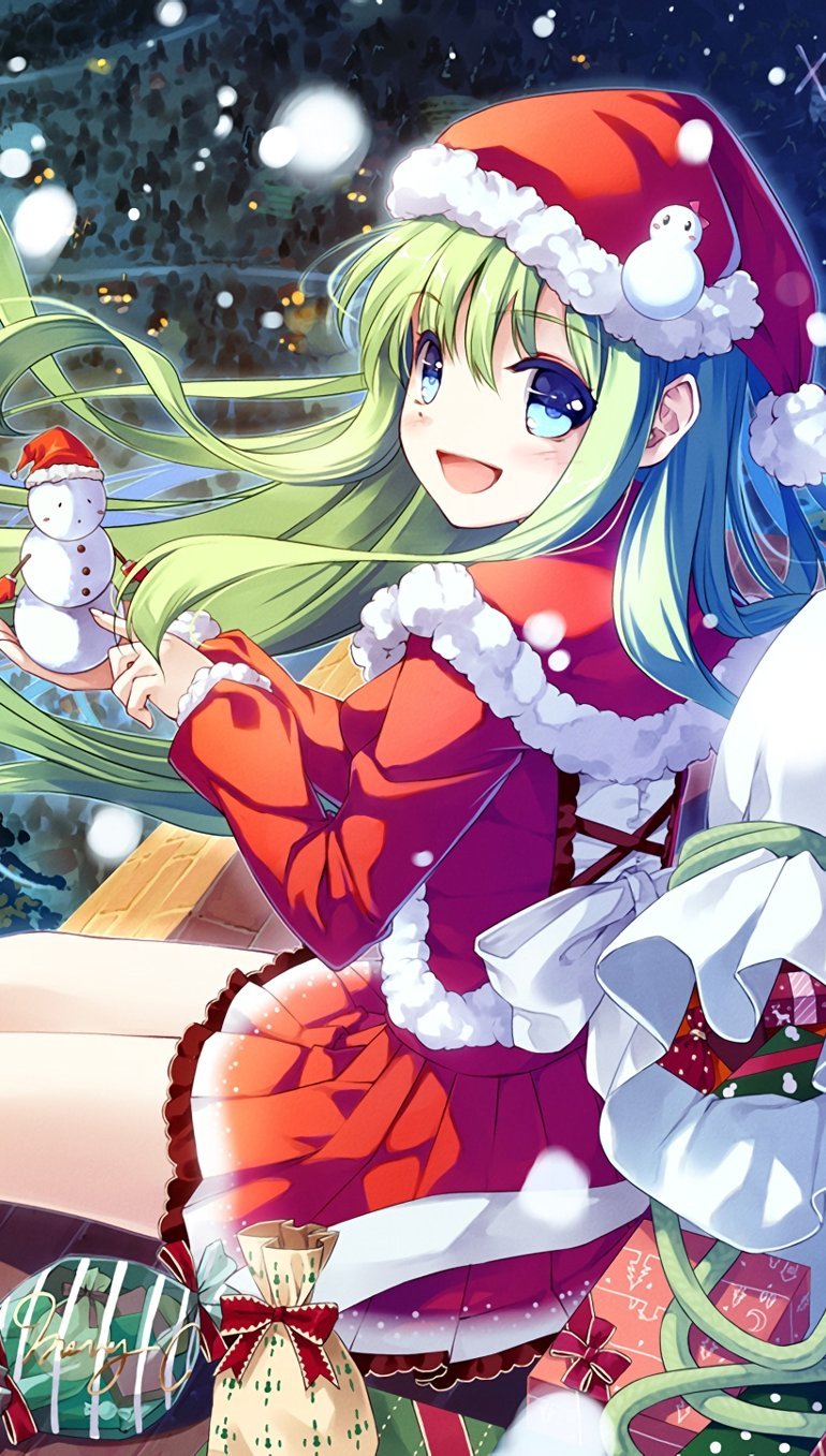 Chica Anime Navidad