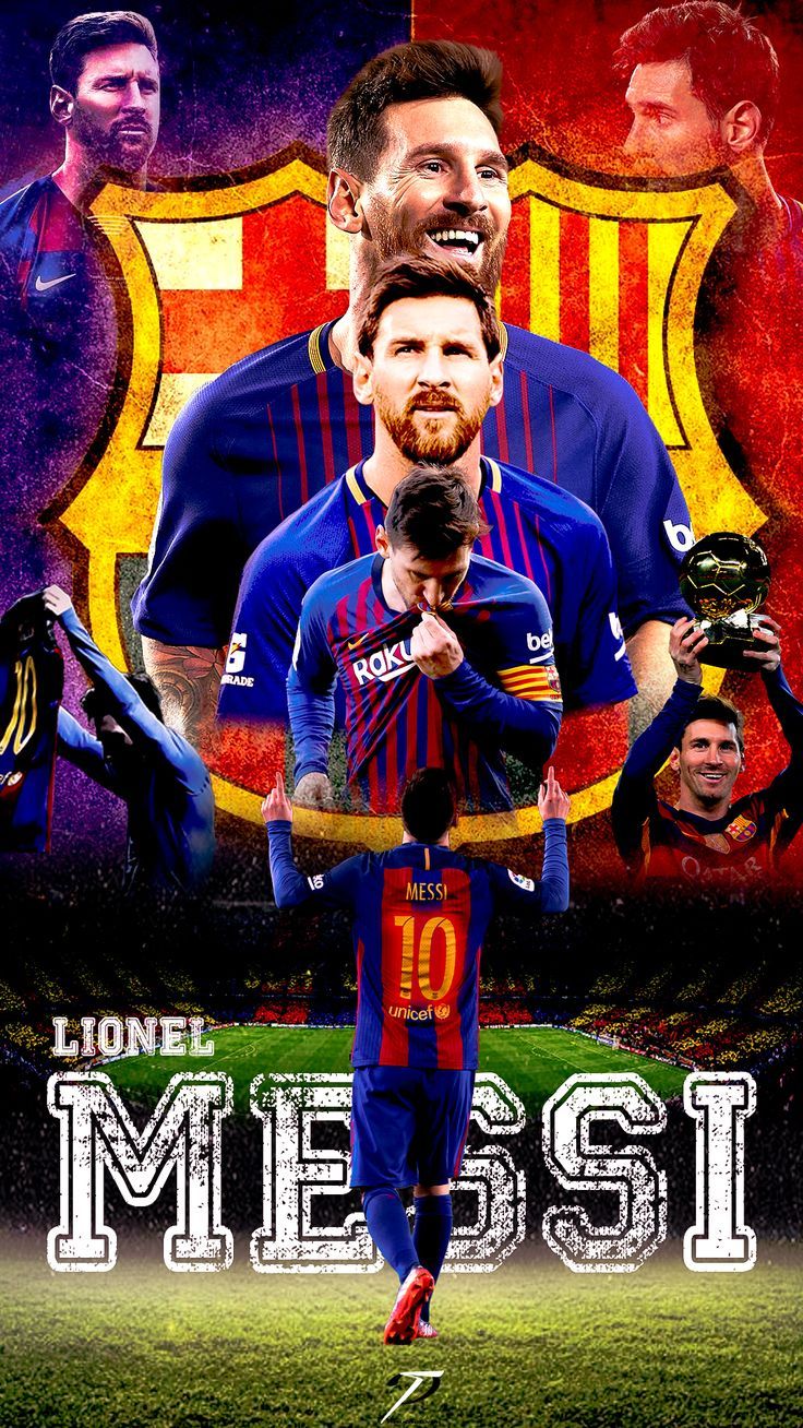 Collage de Messi en el FC barcelona