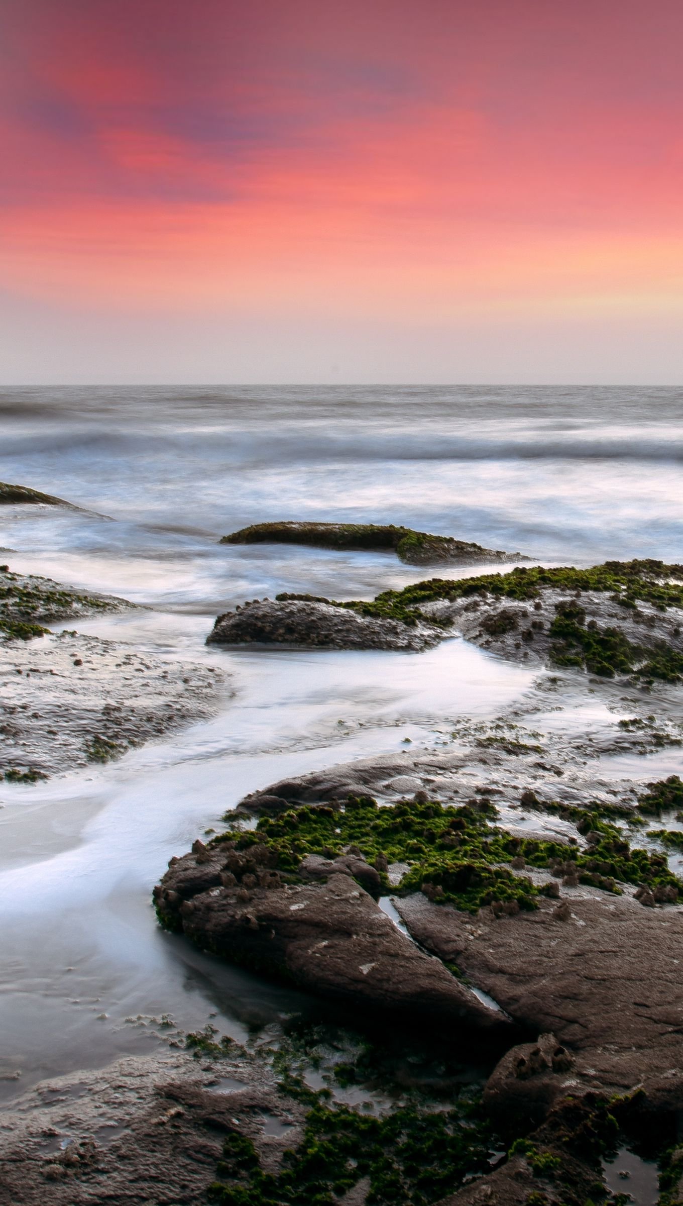 Costa al atardecer