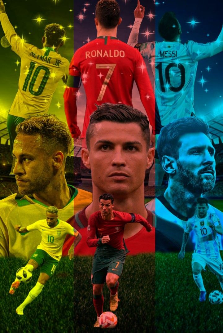 Cristiano, Neymar y Messu los tres GOAT del futbol