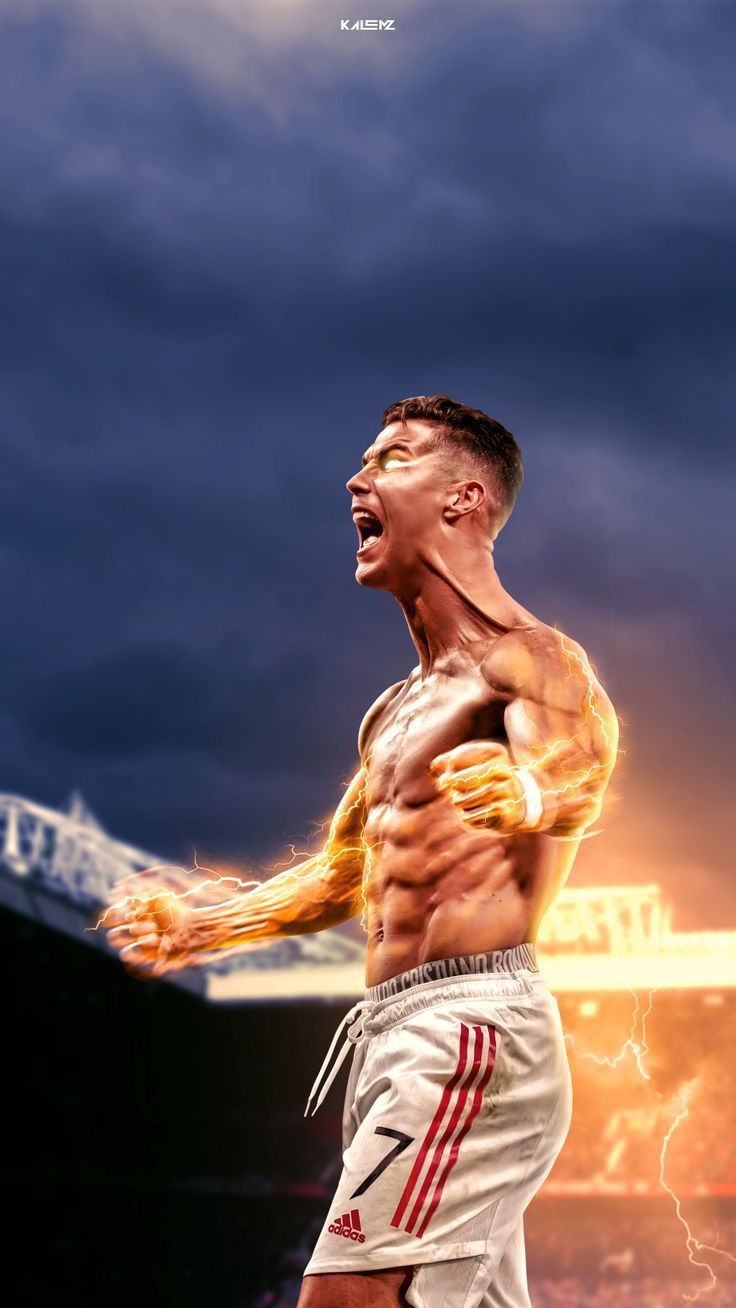 Cristiano Ronaldo Neon amarillo