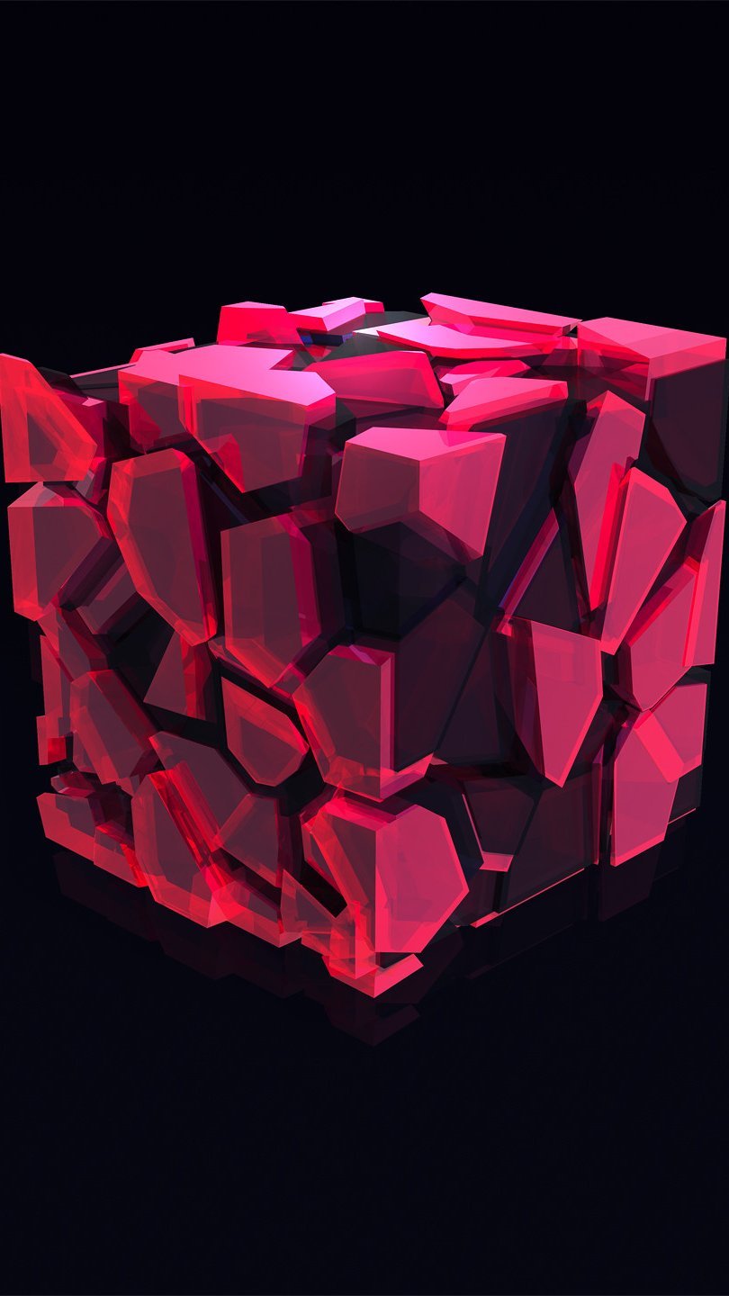 Cubo 3D abstracto