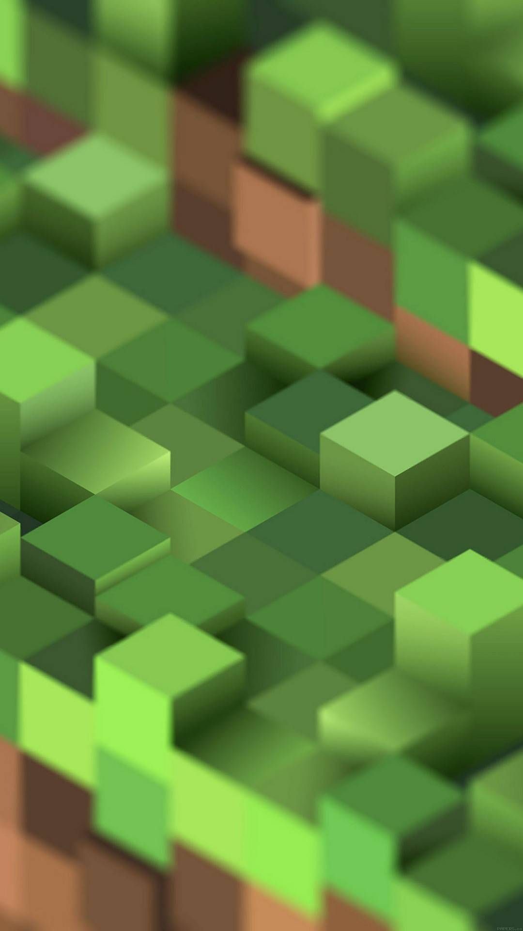 Cubros verdes clásicos de Minecraft