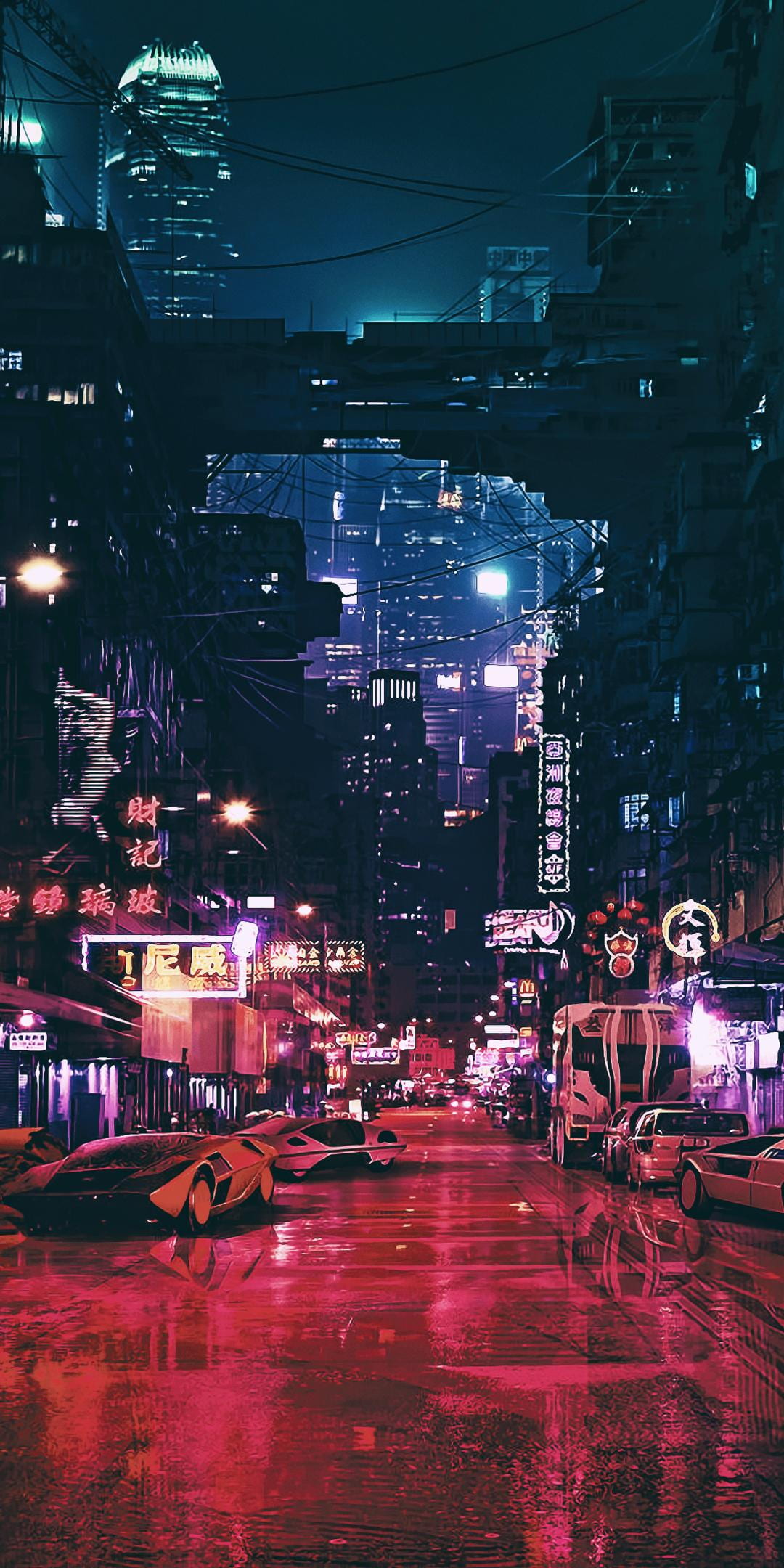 Cyberpunk Phone Backgrounds minimalist