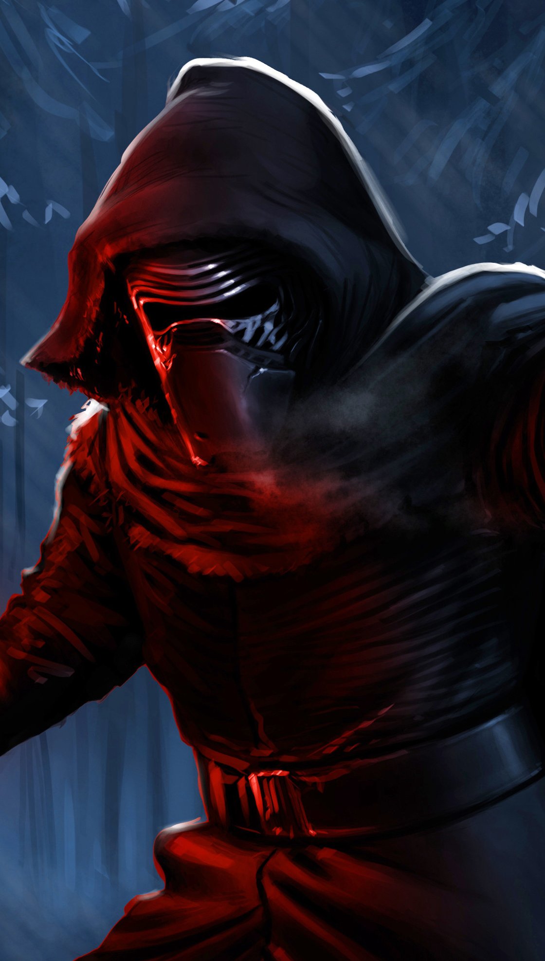 Darth Vader con sable de luz Fanart