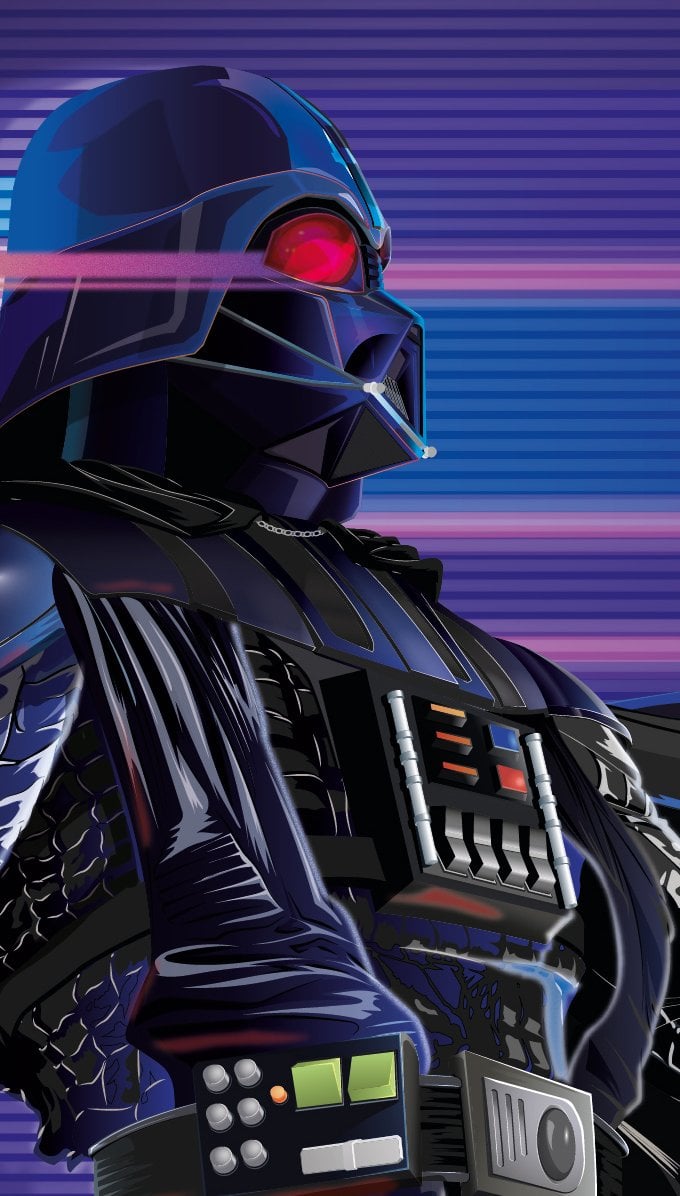 Darth Vader estilo Synthwave