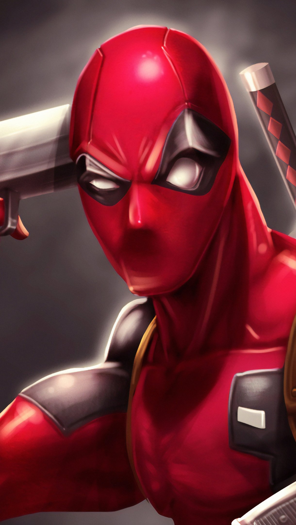 Deadpool con pistola Fanart