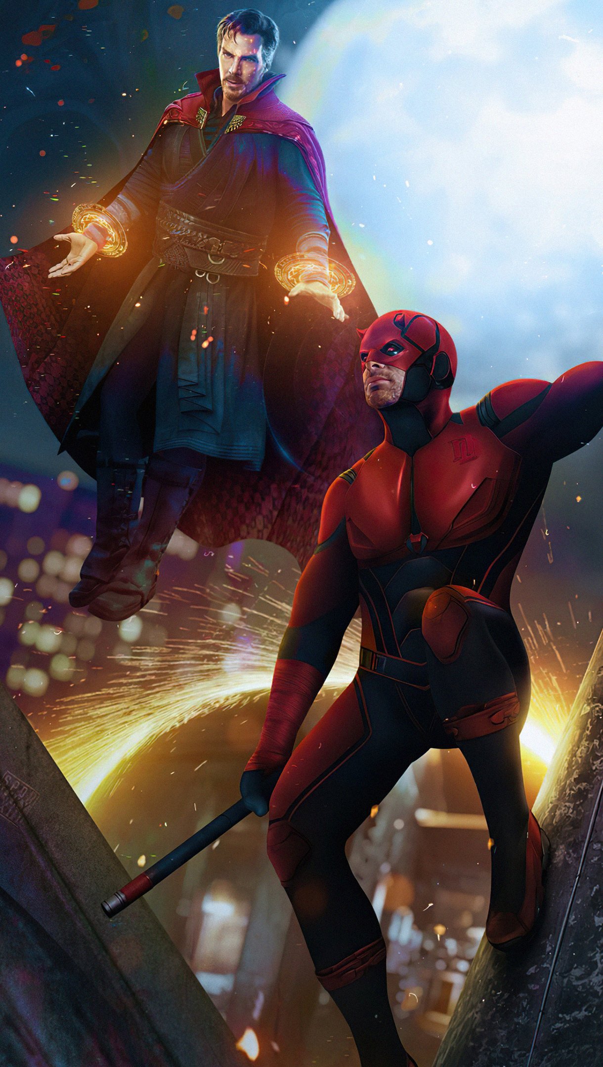 Doctor Strange, Daredevil y Hombres araña en No Way Home