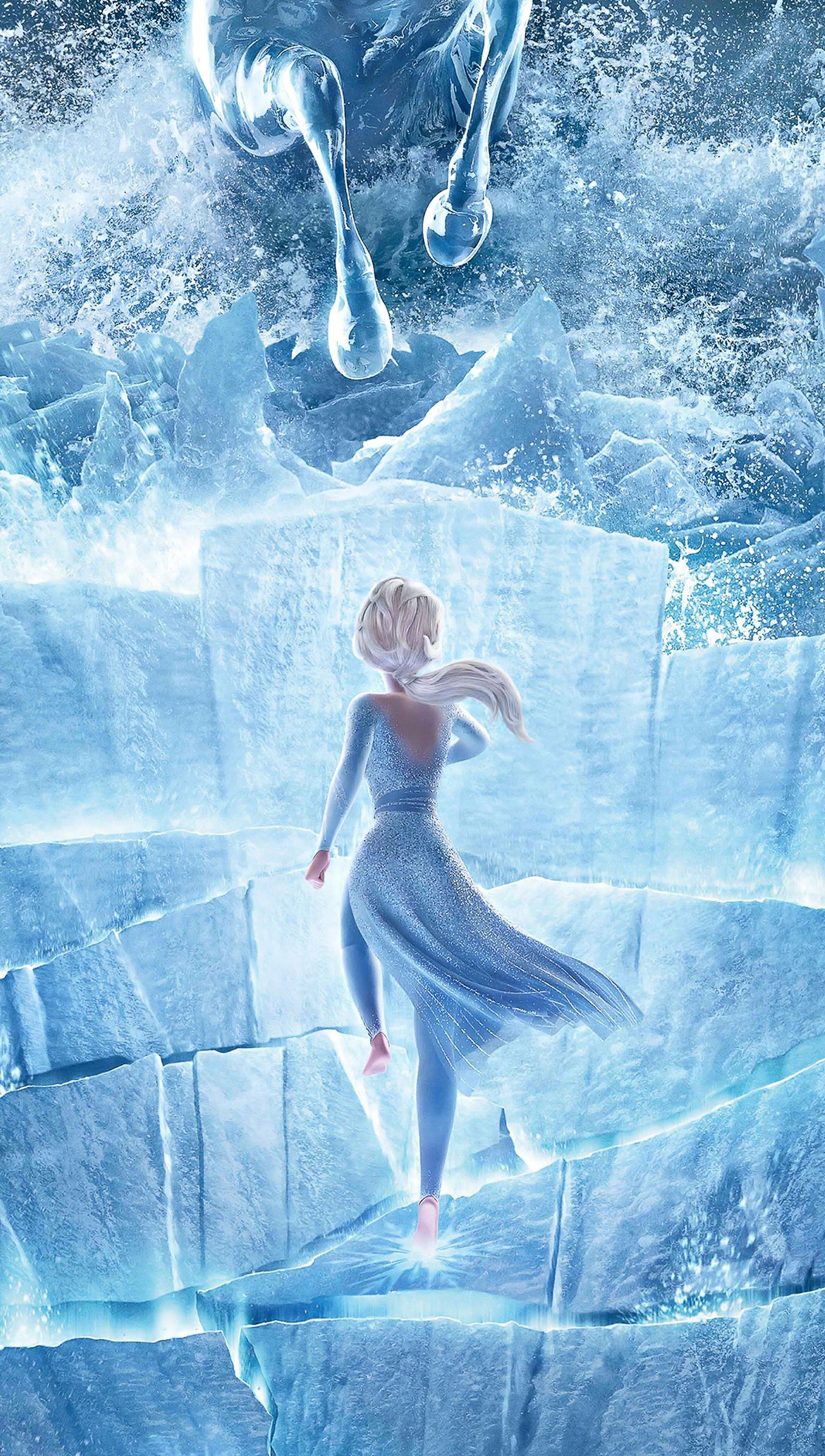 Elsa en castillo de hielo