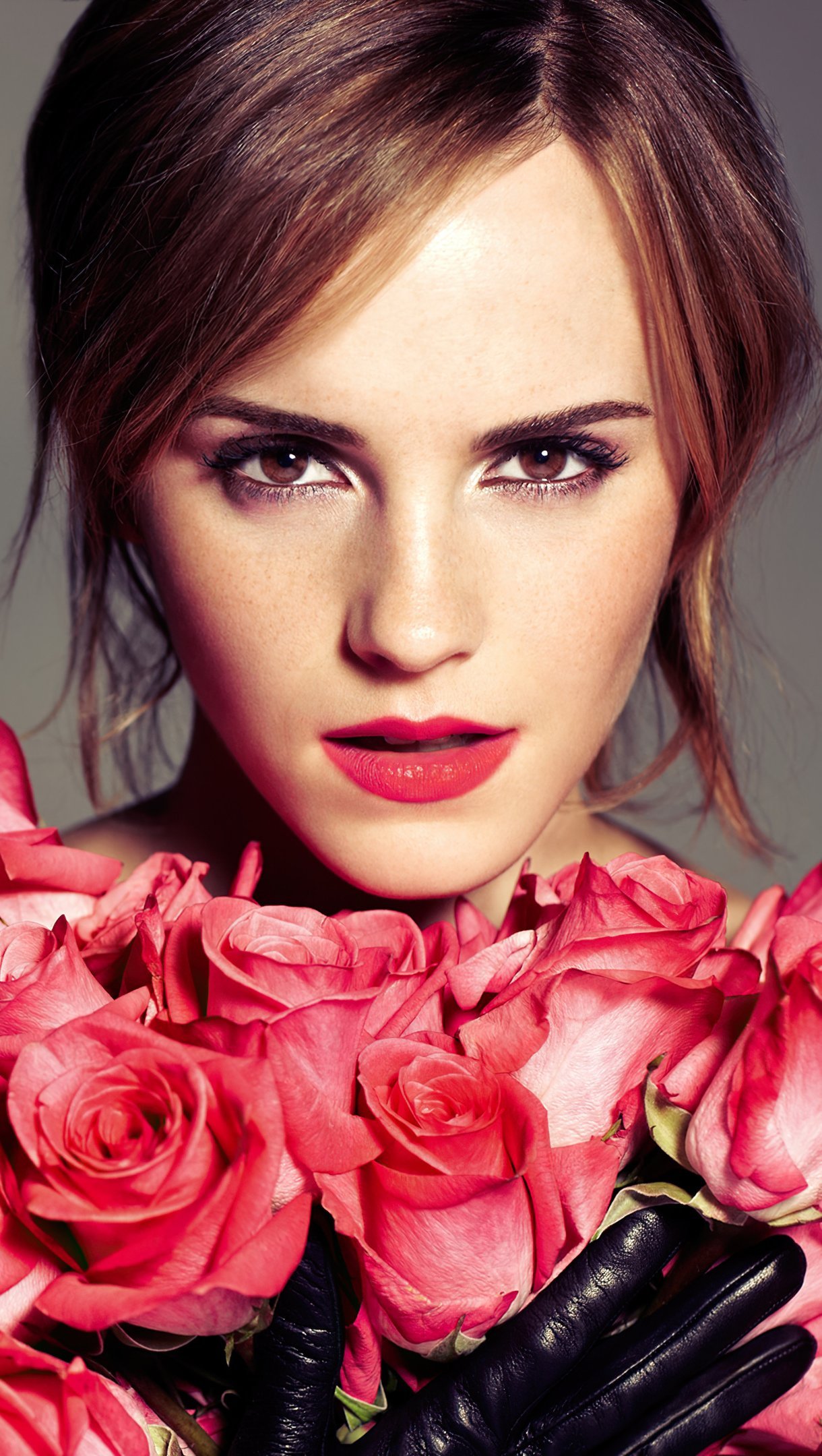 Emma Watson con rosas