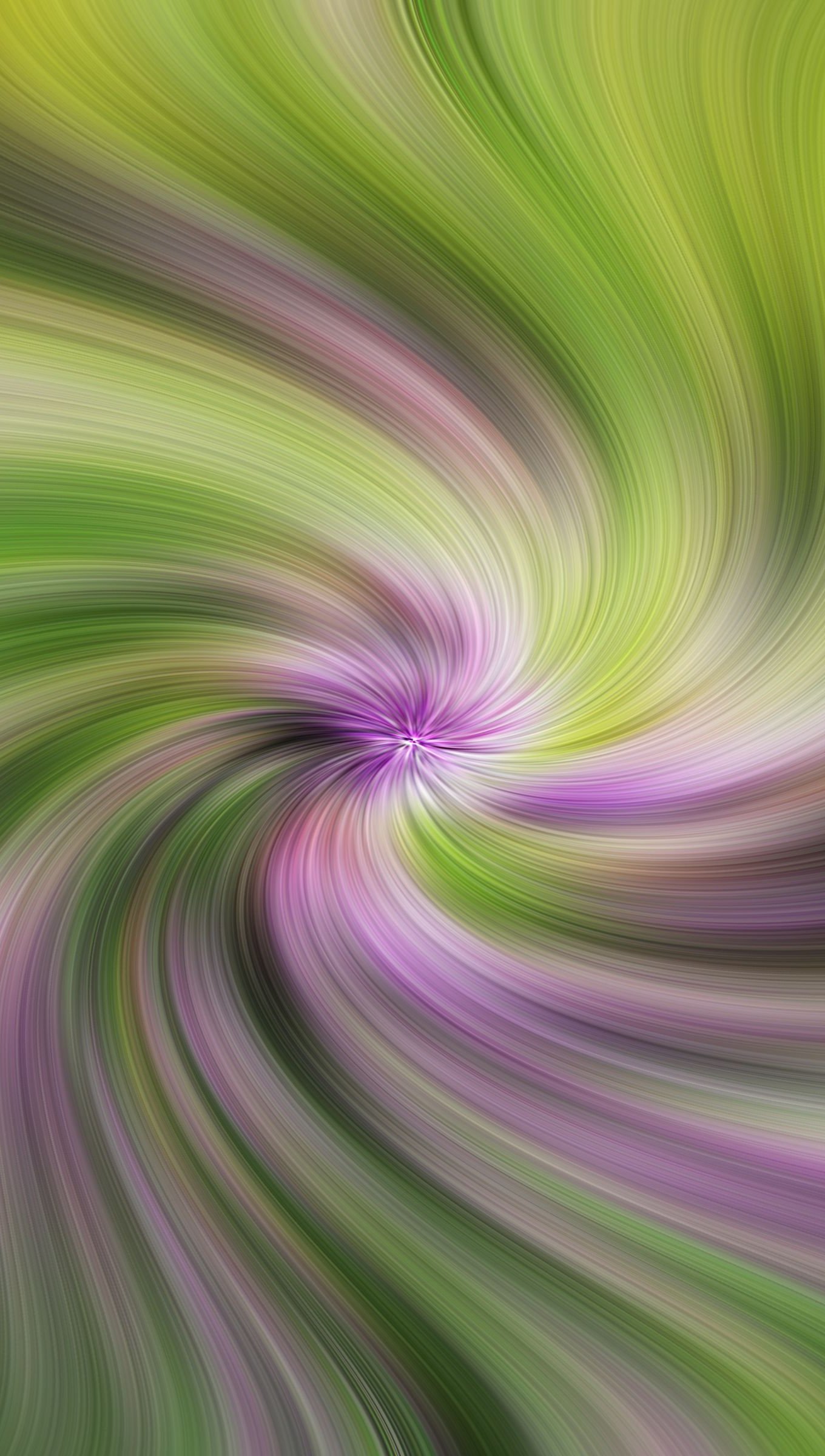 Espiral verde y morado