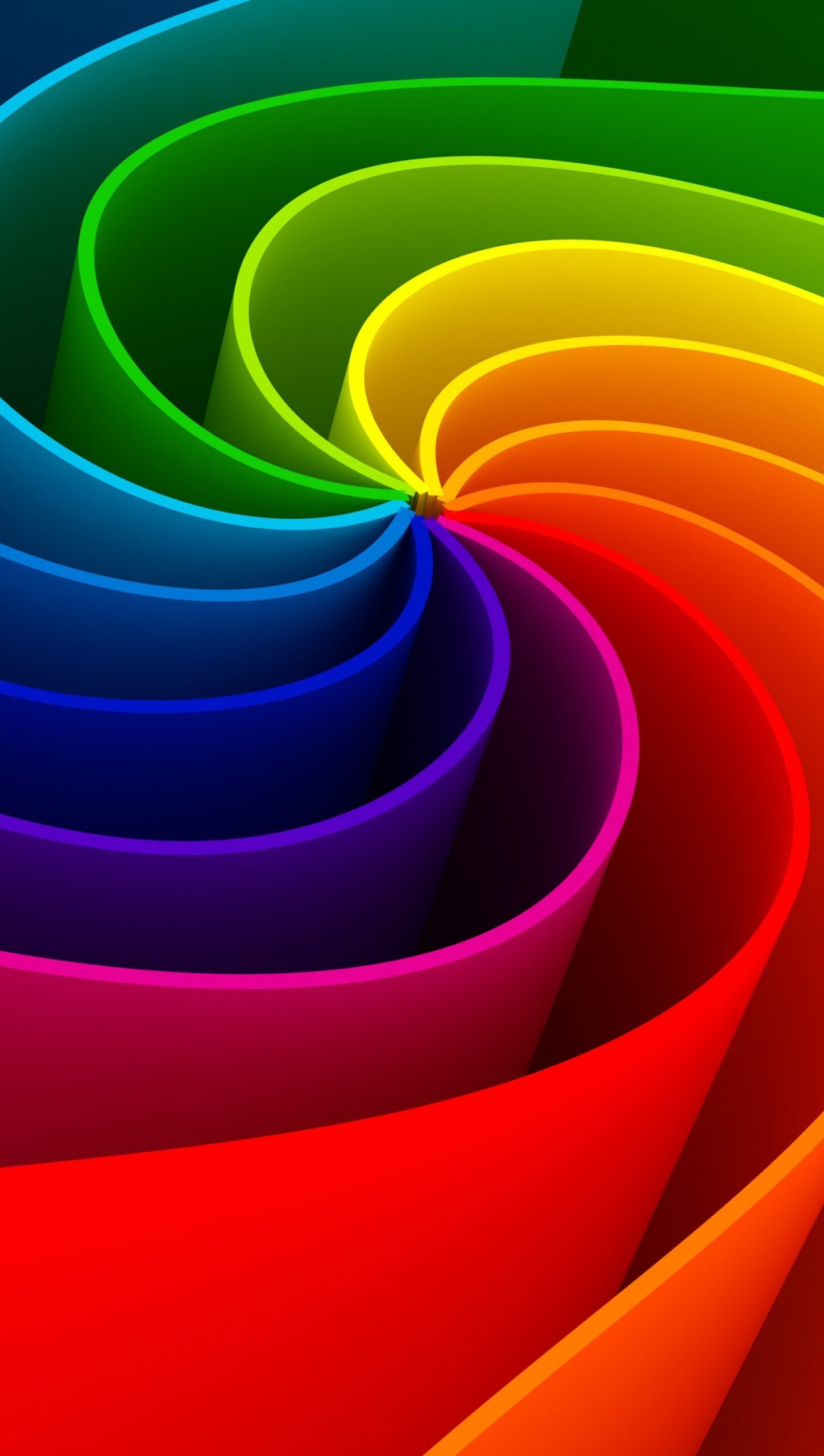 Espirales 3d de colores