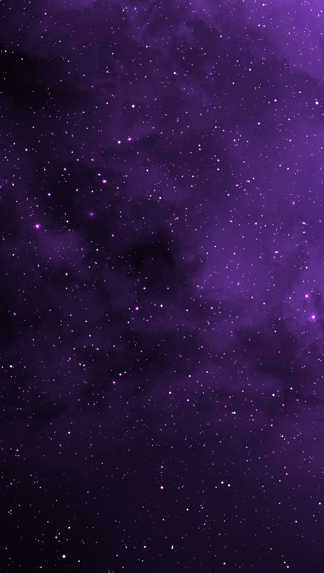 Estrellas en el universo morado