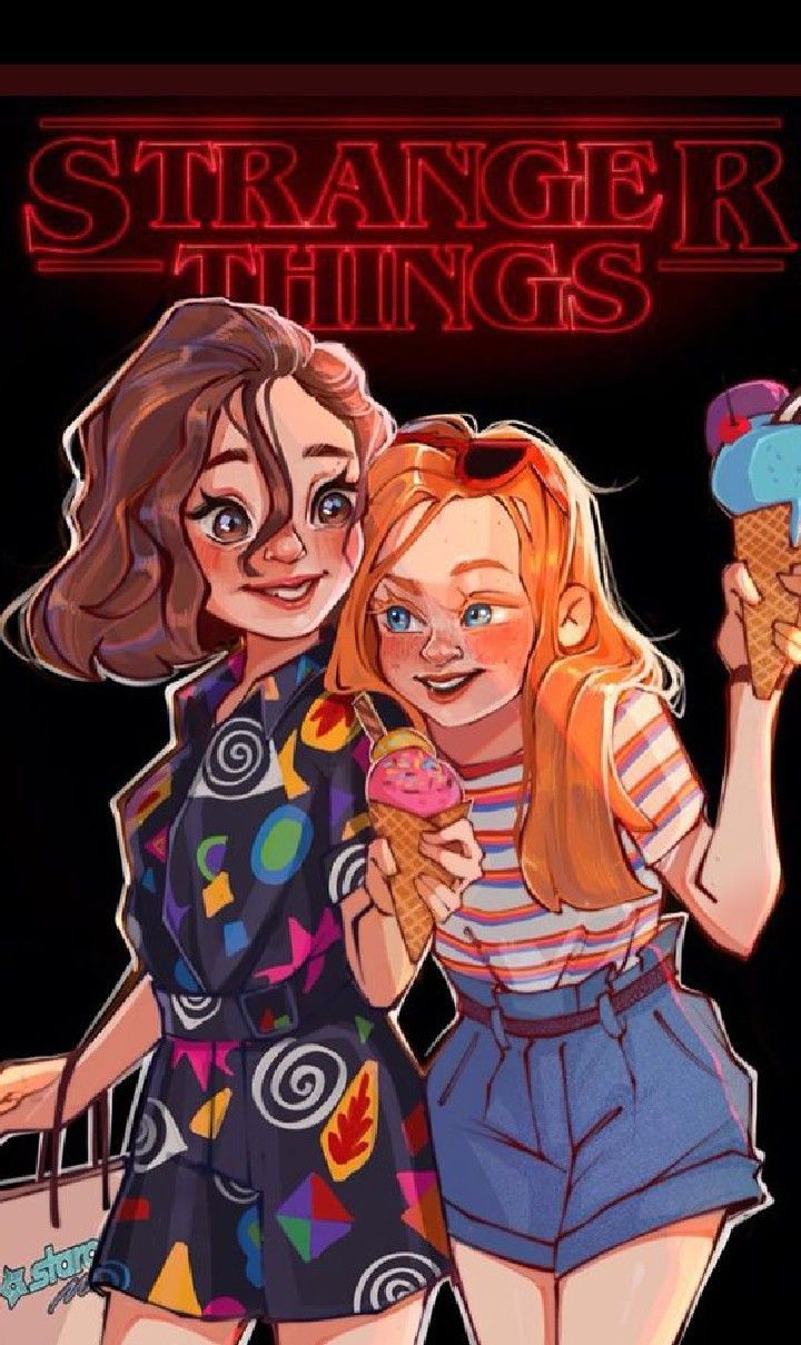 Fan art Once y Max Stranger Things