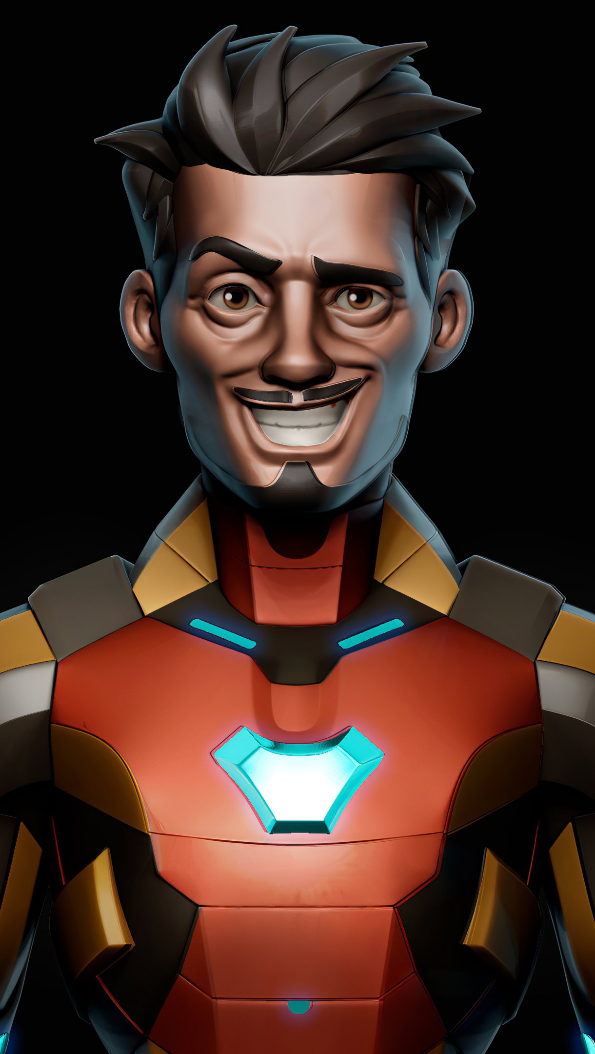 Fanart Iron Man sonriendo