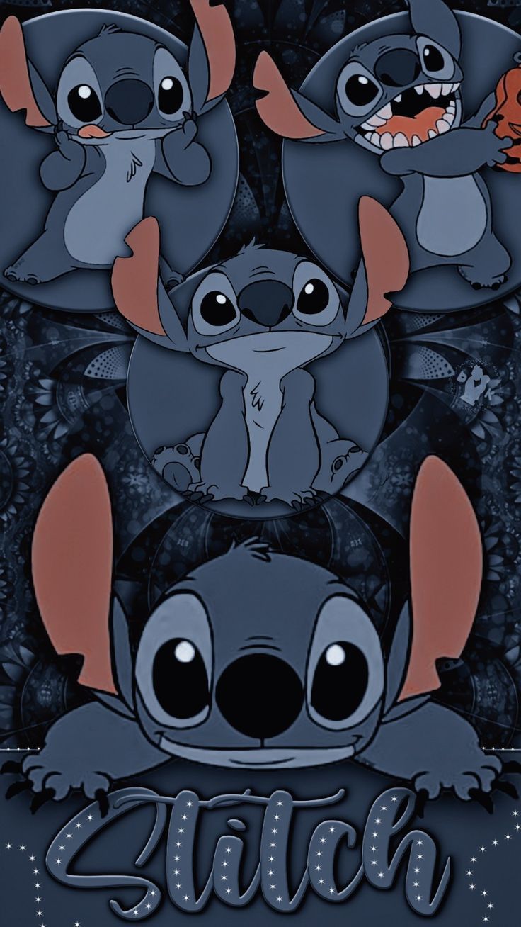 Fondo de Stitch oscuro