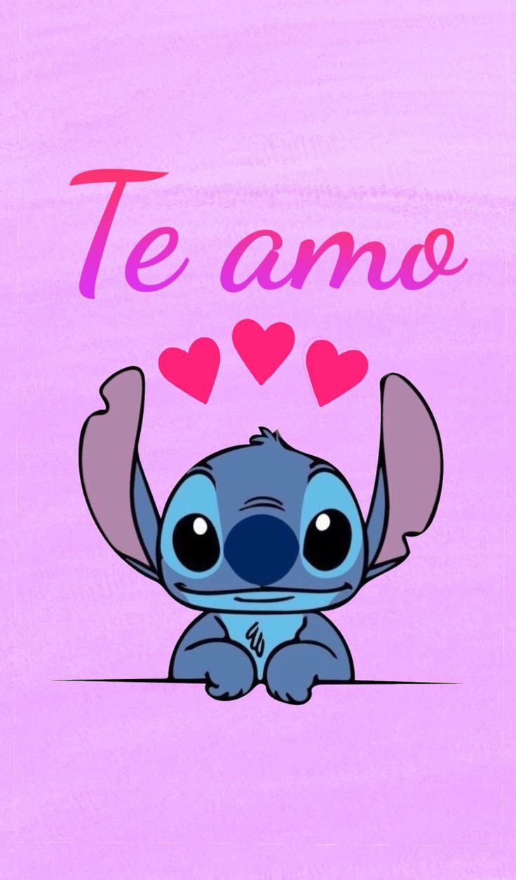 Fondo de stitch de te amo