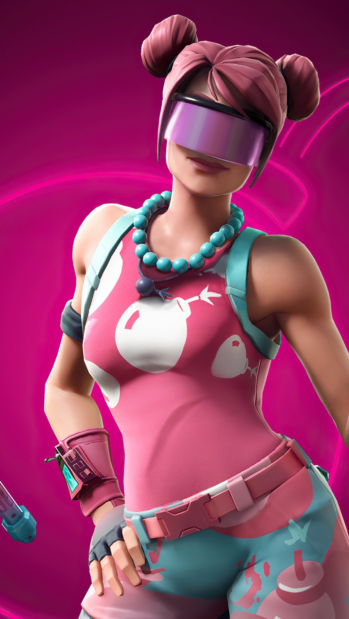 Fortnite Candy Commando Bubble bomber outfit