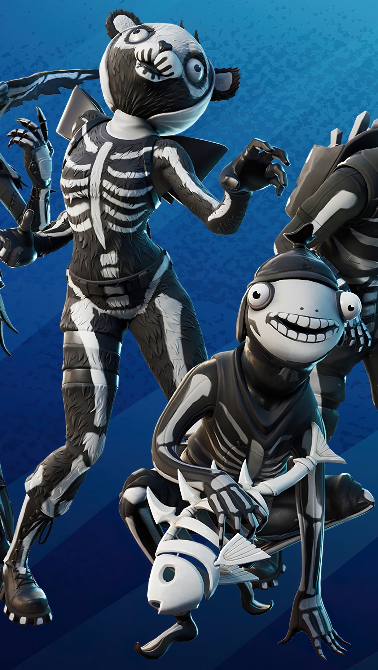 Fortnite Skull squad pack skins Halloween outfits