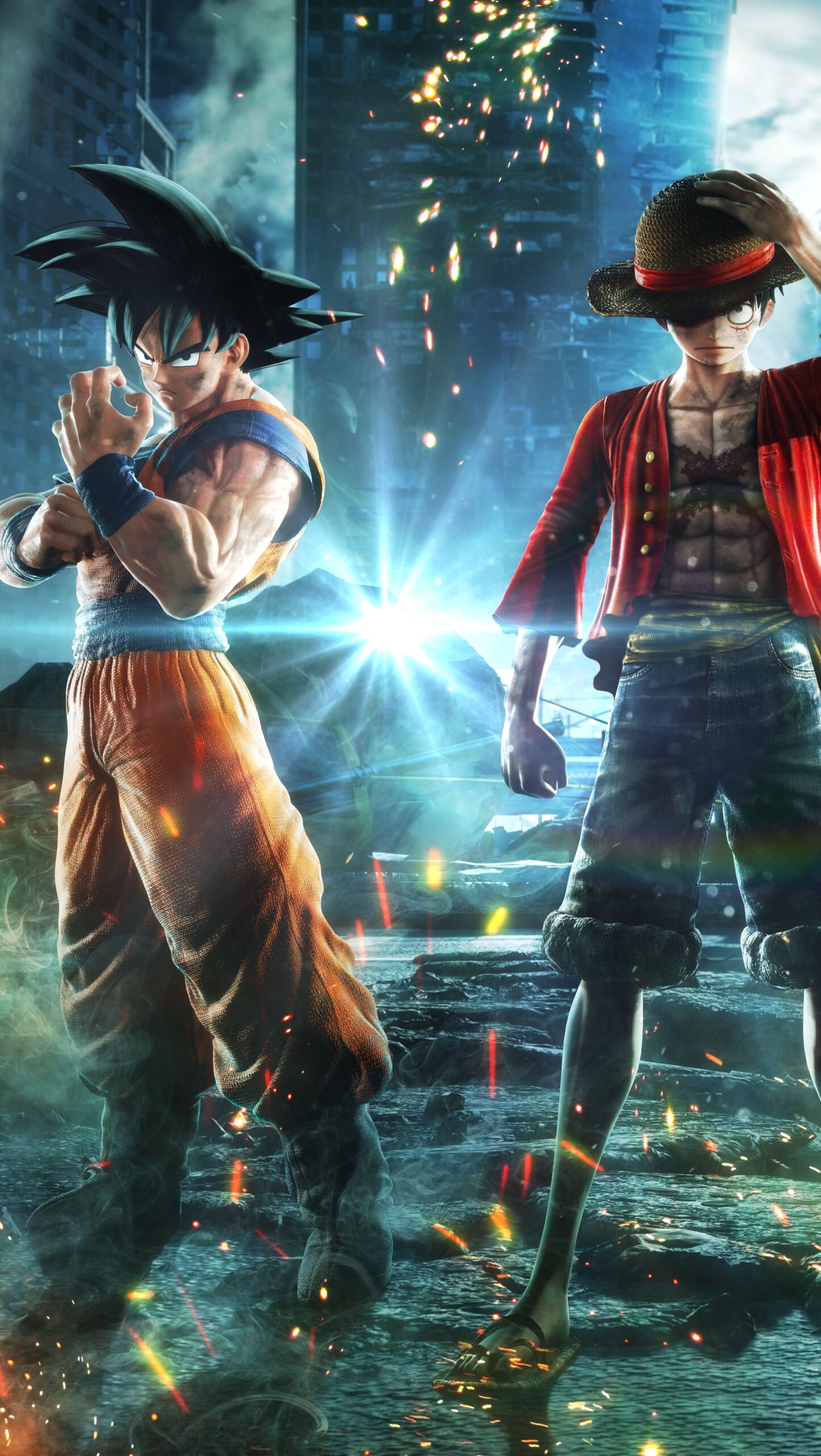 Goku, Monkey D. Luffy y Naruto en Jump Force