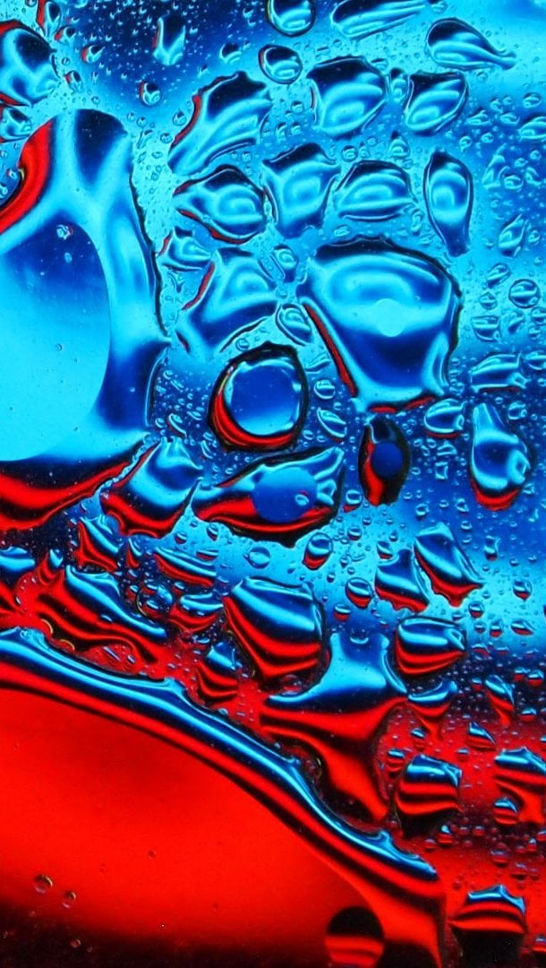 Gotas de agua de colores