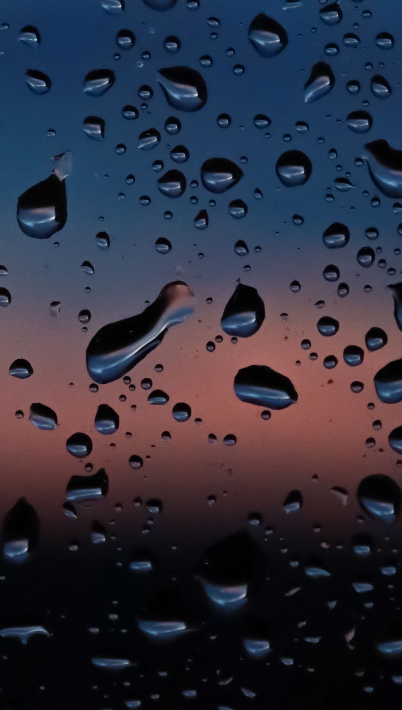 Gotas de lluvia en ventana