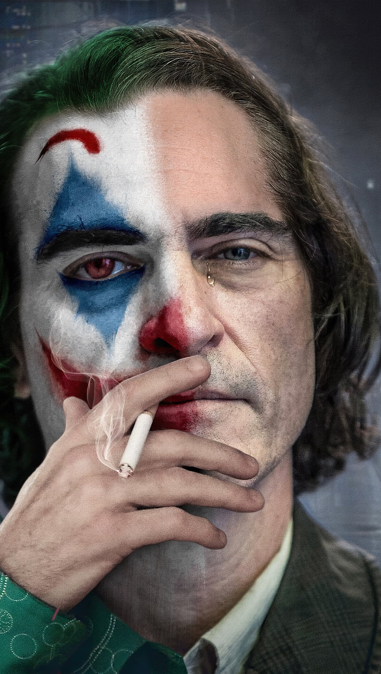 Guason Joaquin Phoenix fumando