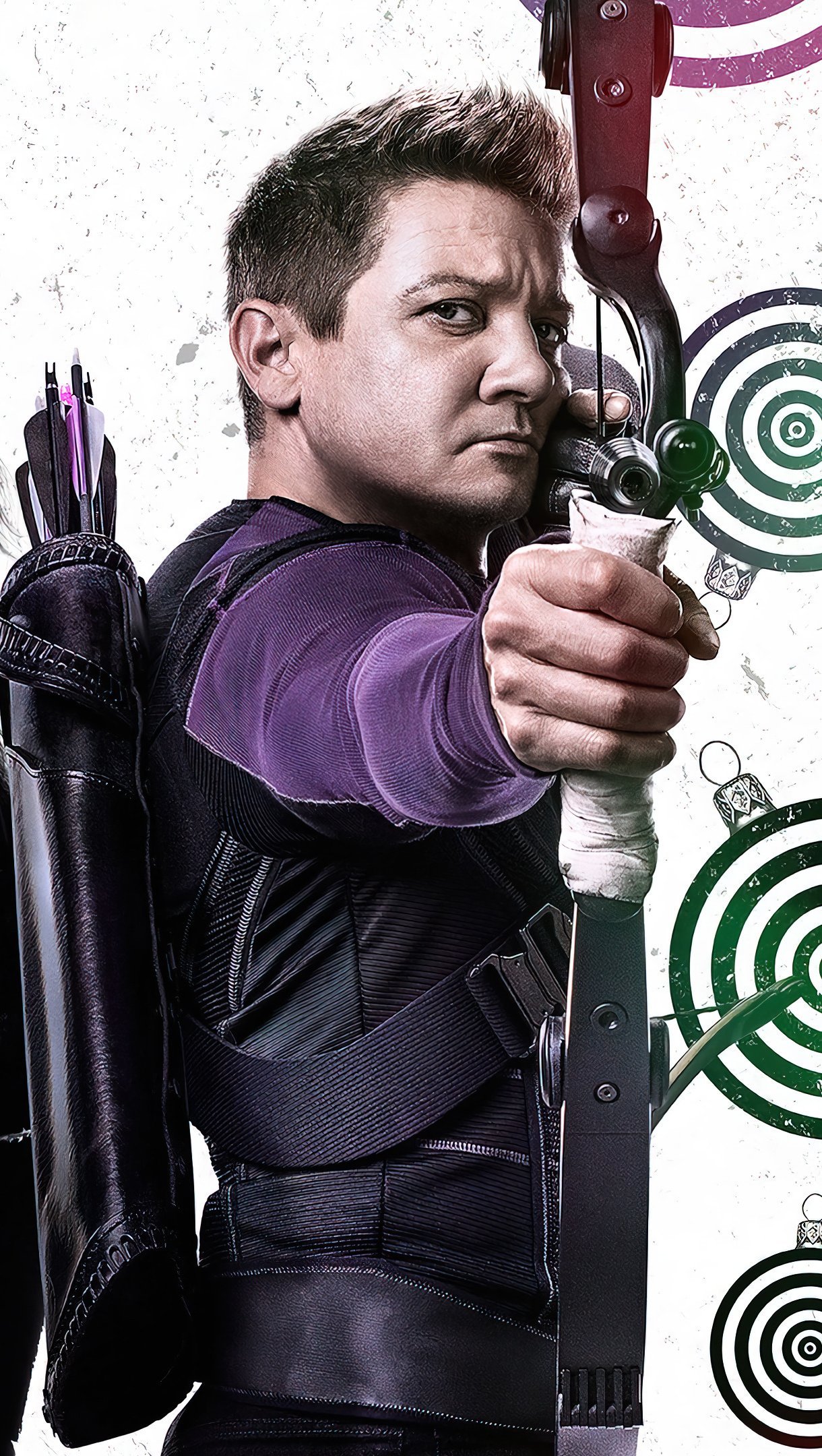 Hailee Steinfeld y Jeremy Reener en Hawkeye