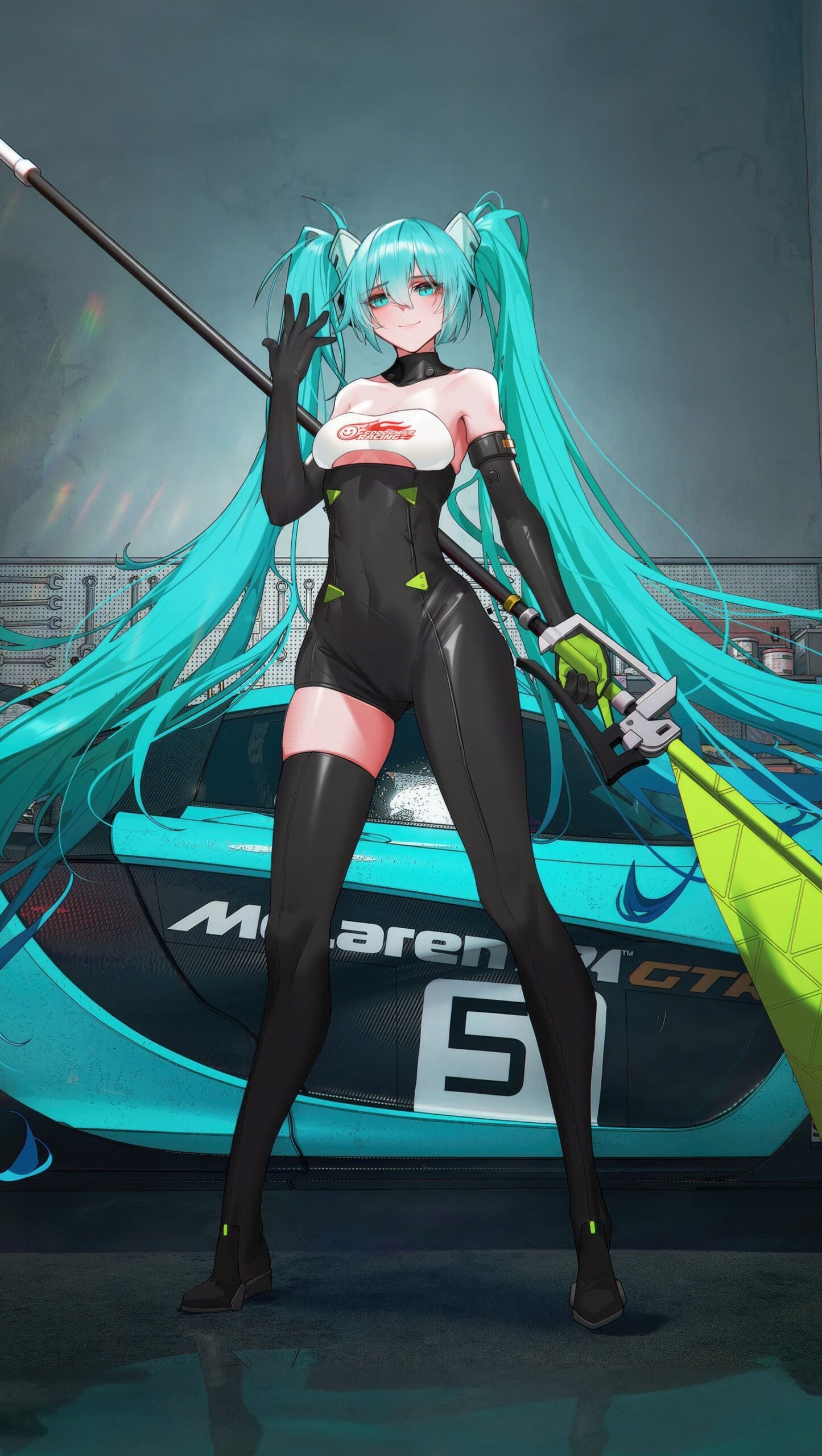 Hatsune Miku y Mclaren GTR