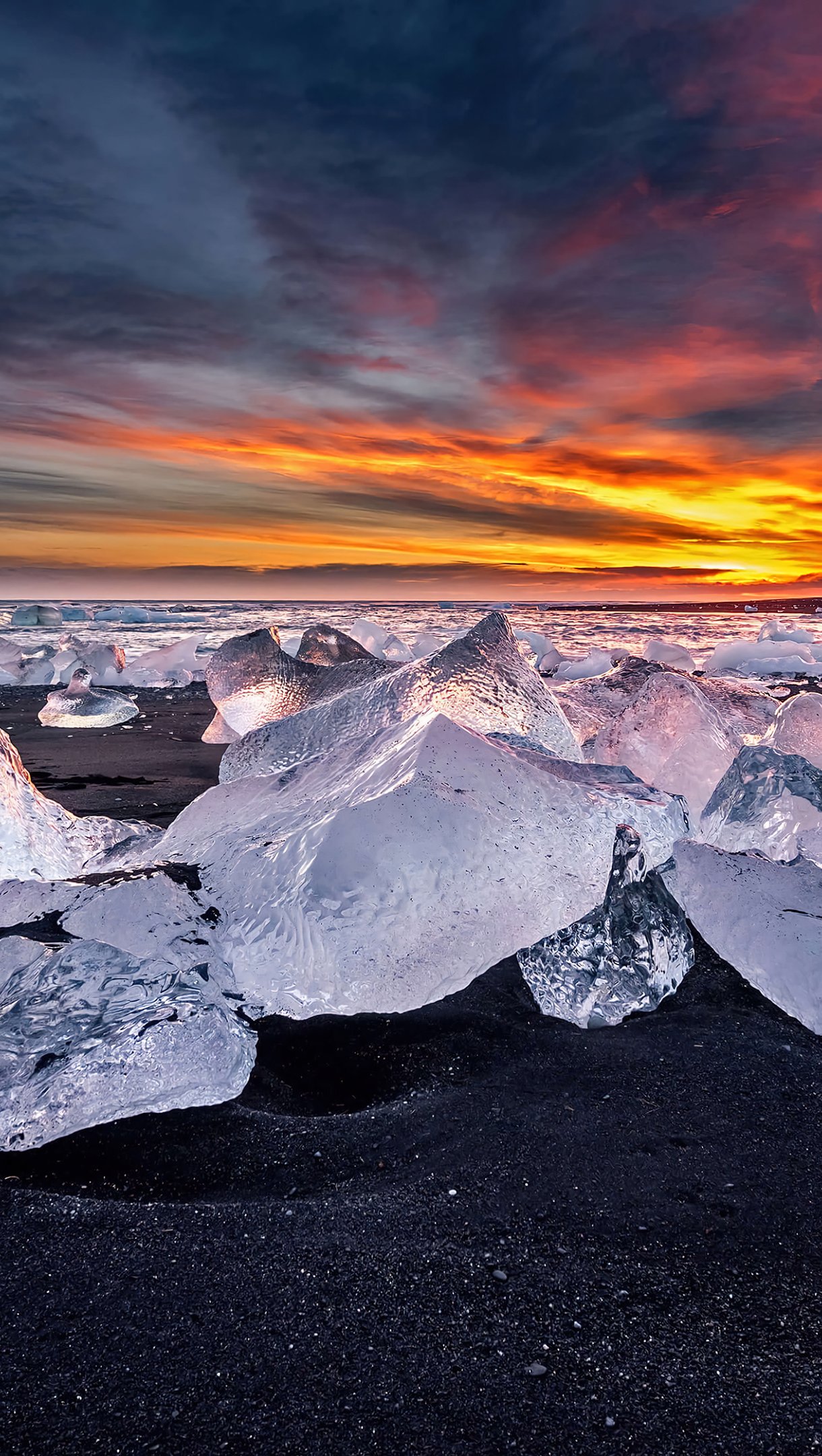 Hielo en isla