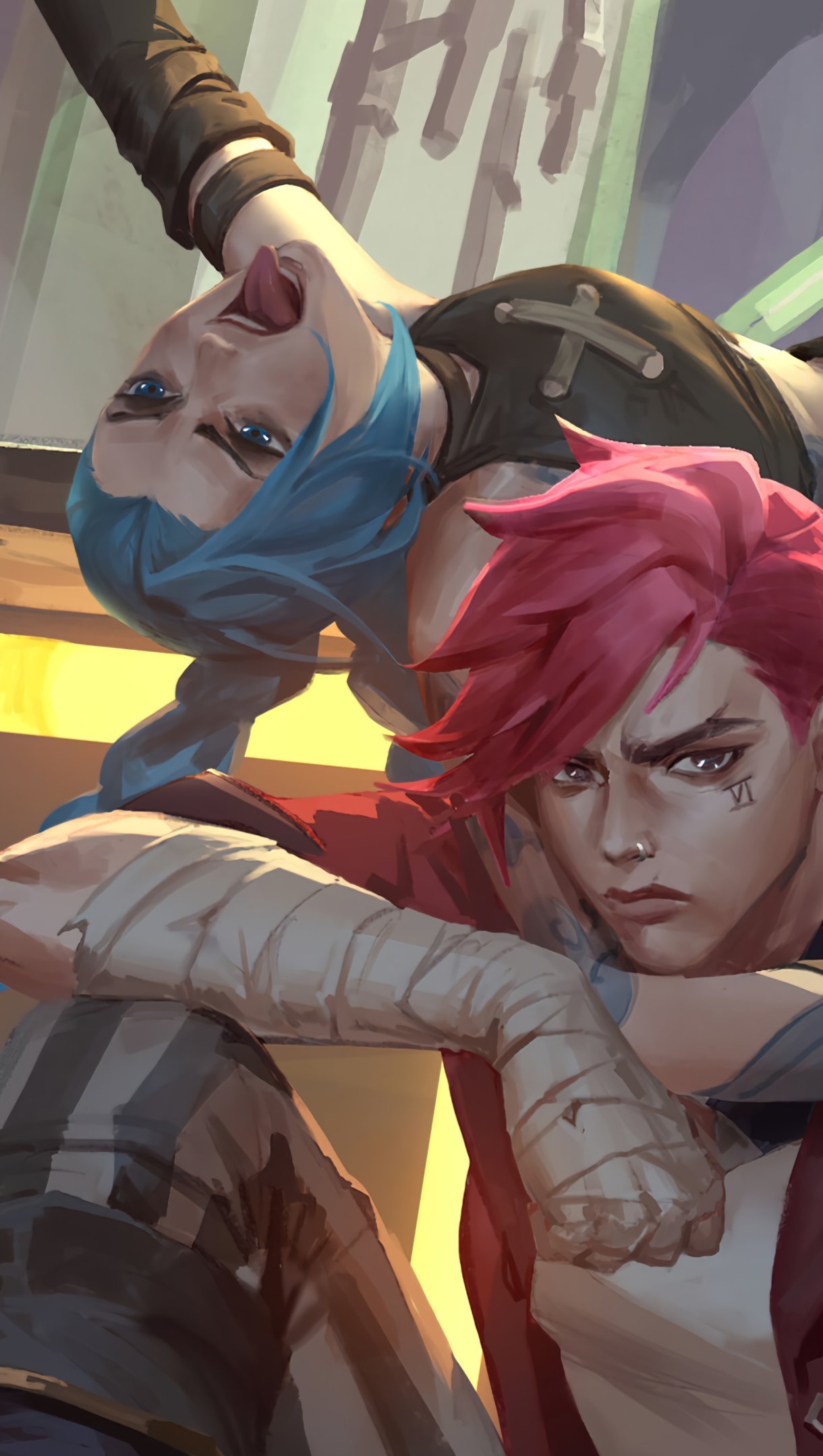 Jinx y Vi de Arcane League of Legends