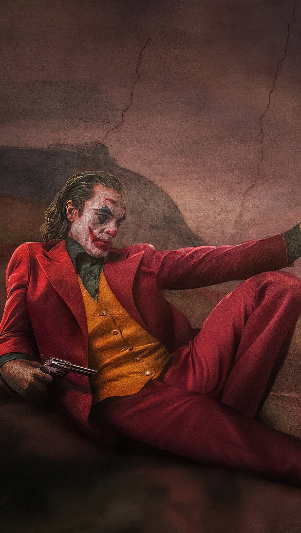 Joker como Joaquin Phoenix y Heath Ledger en pintura de Miguel Angel