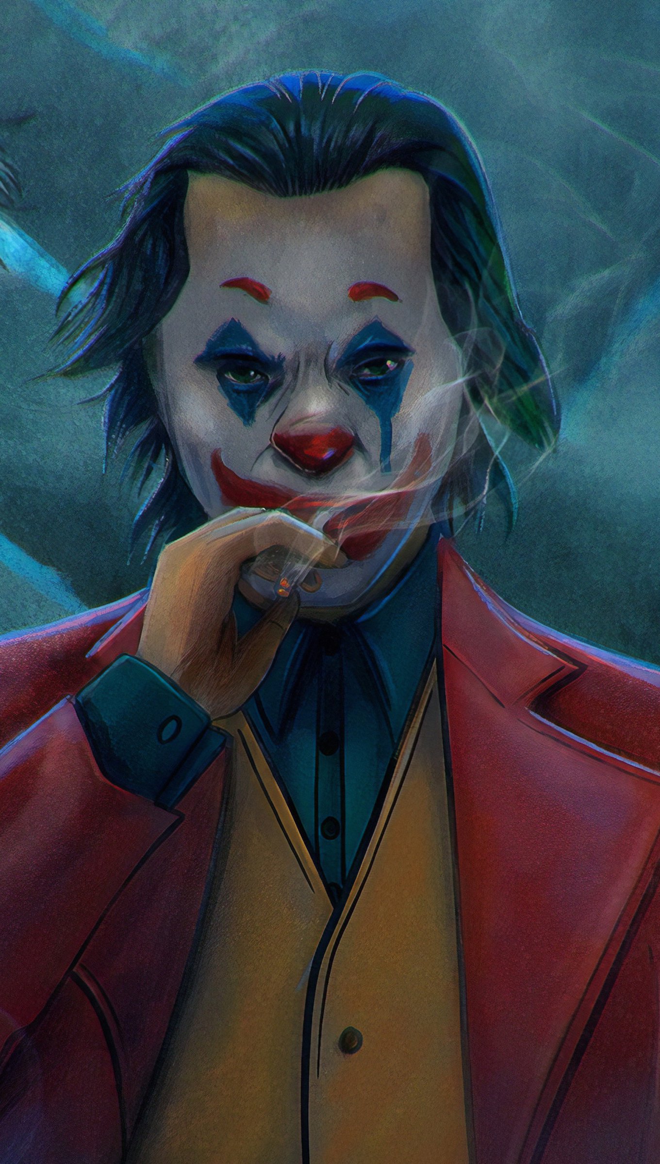 Joker con cigarro Fanart