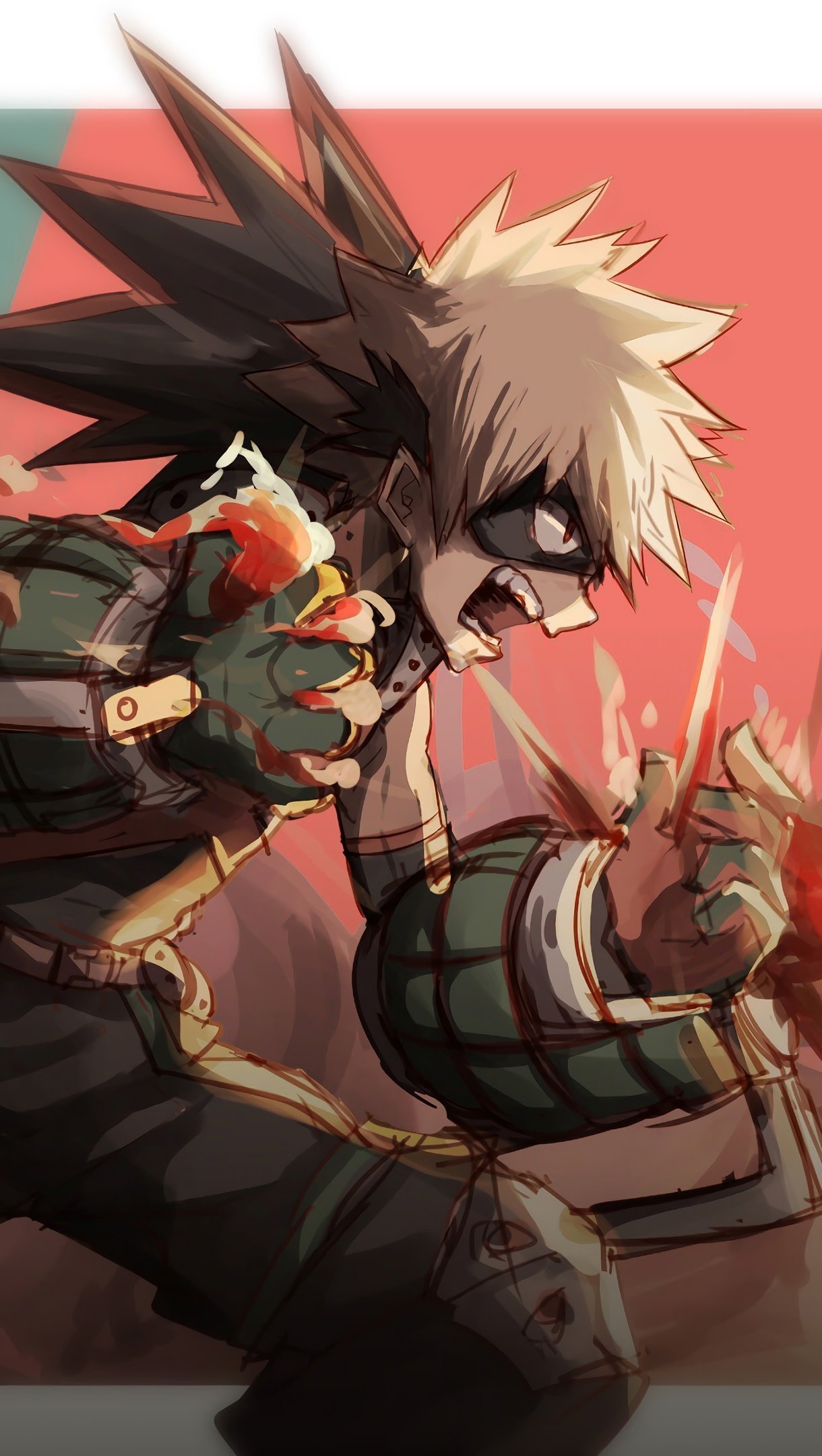 Katsuki Bakugou y Izuku Midoriya My Hero Academia