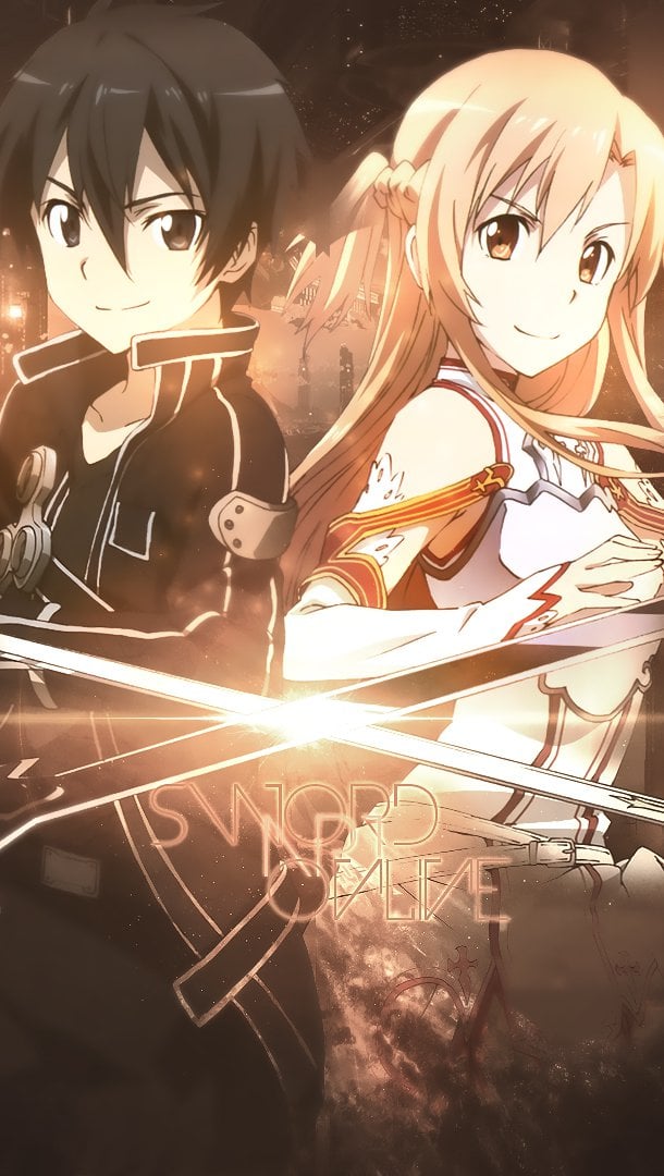 Kirito y Asuna Sword Art Online