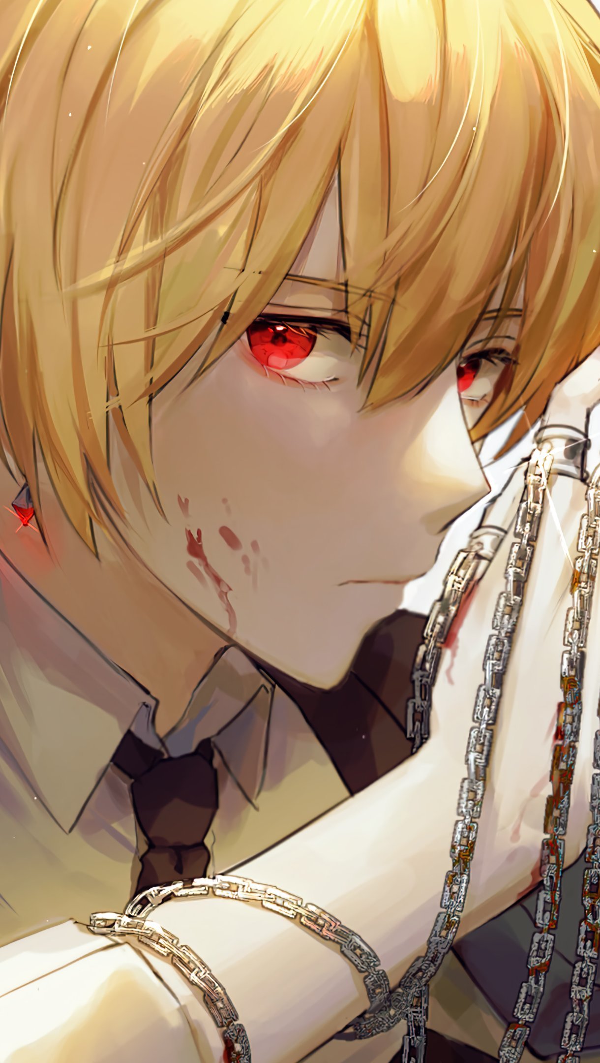 Kurapika ojos escarlata Hunter X Hunter