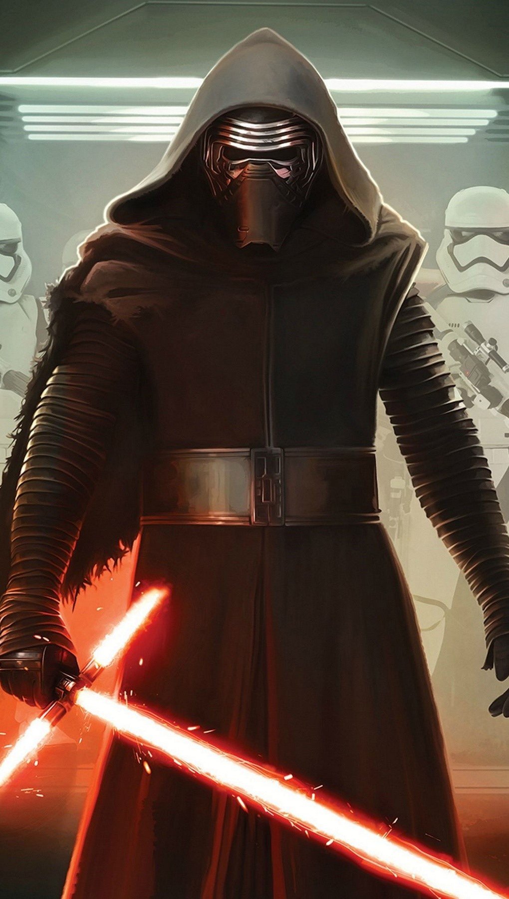 Kylo ren y los soldados imperiales